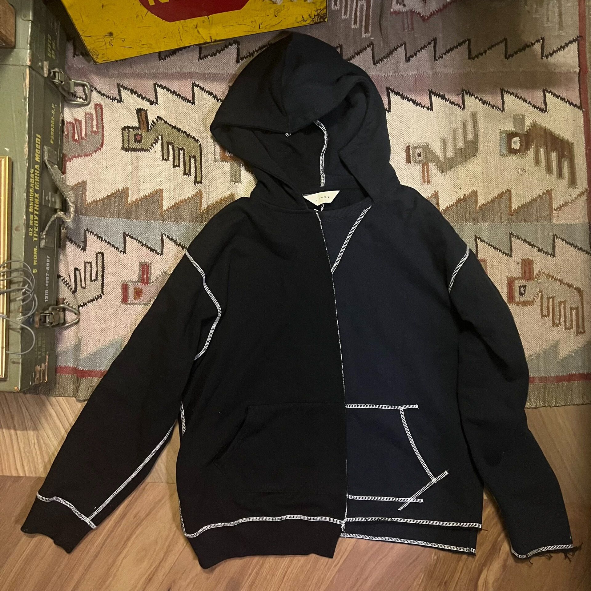 Comme des Garcons Jieda Patchwork Remake Hoodie Size US M / EU 48-50 / 2 - 1 Thumbnail