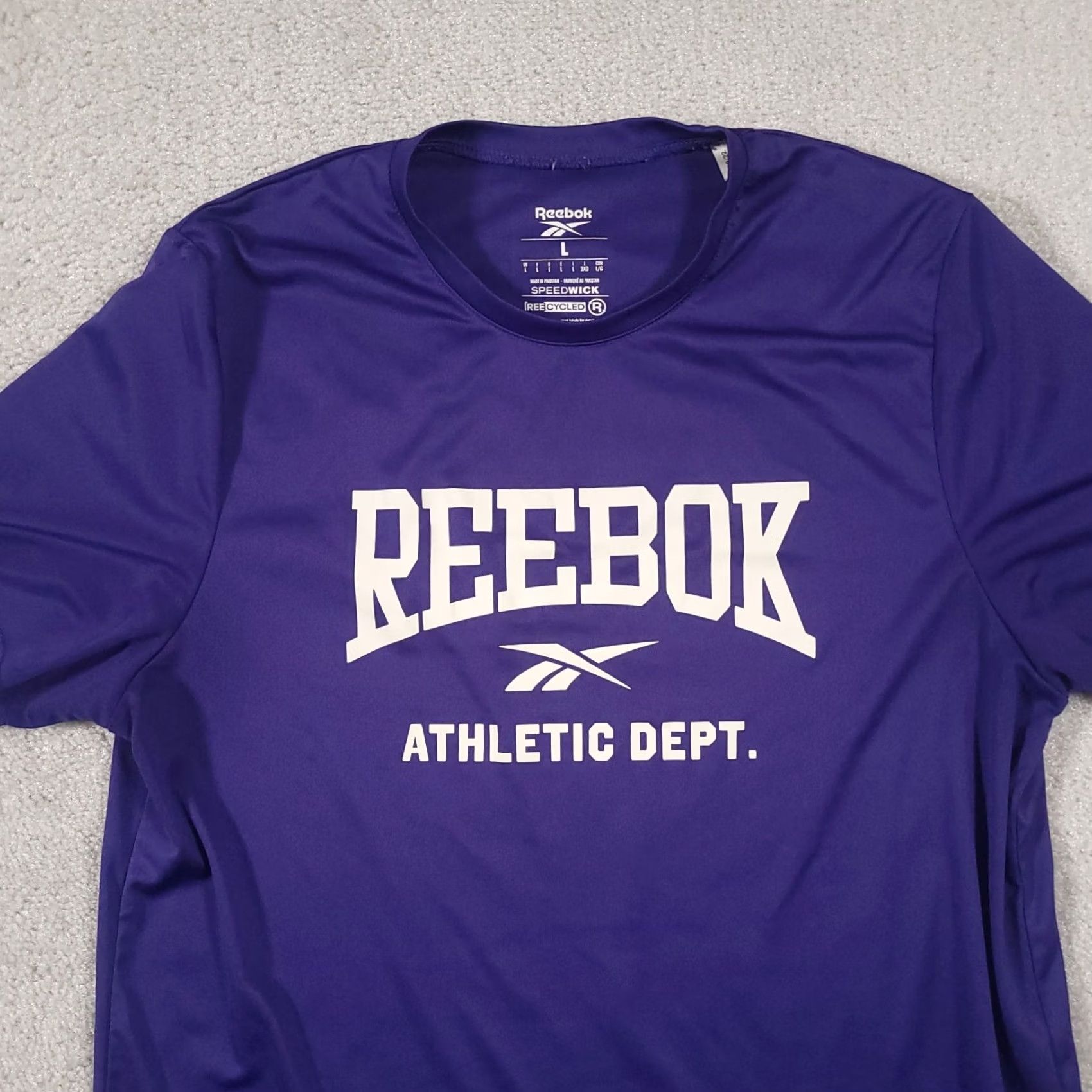 Reebok Reebok Speedwick T-Shirt Mens Large Blue Short Sleeve Athletic Dept. Dri Fit Gym Size US L / EU 52-54 / 3 - 3 Thumbnail