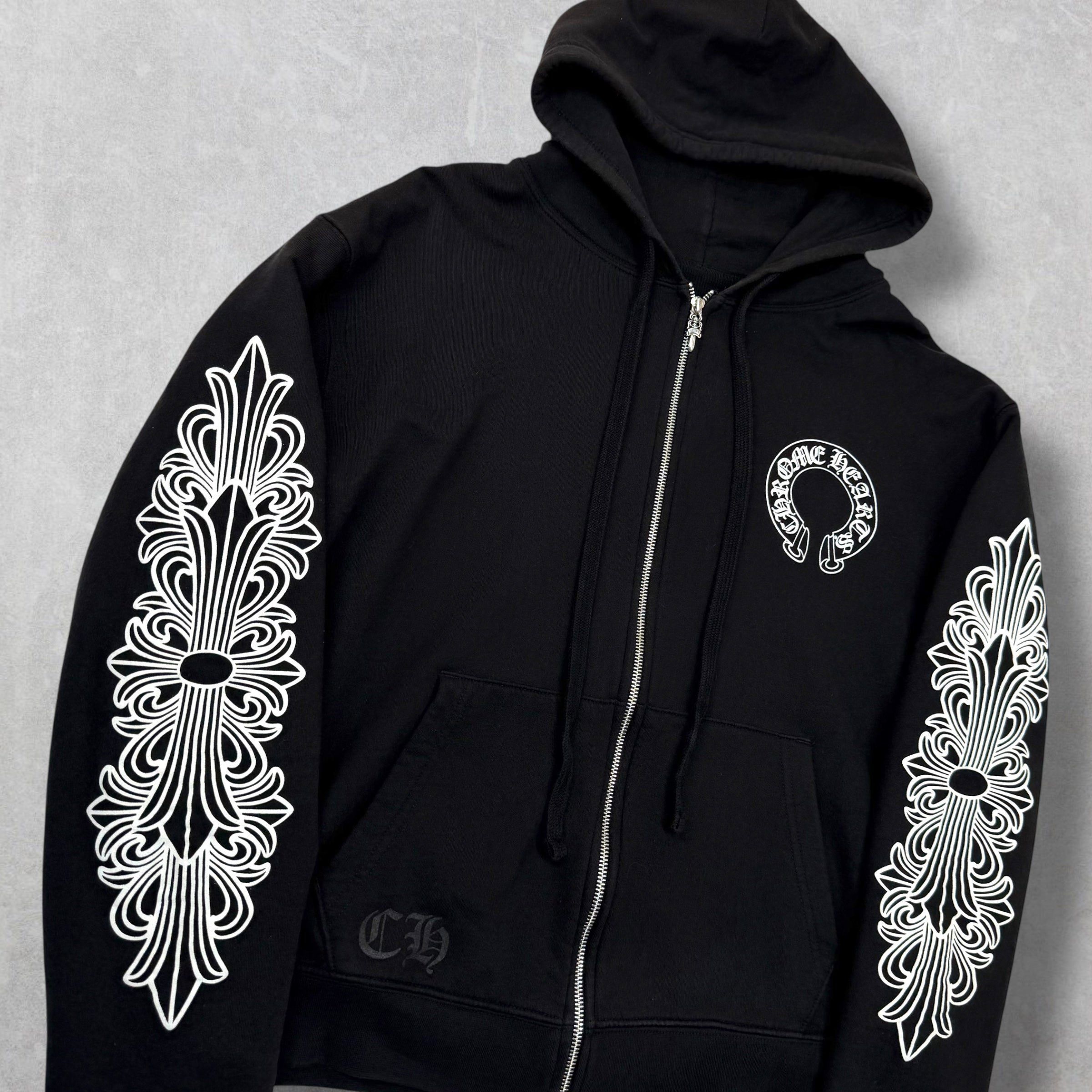 Chrome Hearts Chrome Hearts Horseshoe Floral Thermal ZipUp M Size US M / EU 48-50 / 2 - 3 Thumbnail