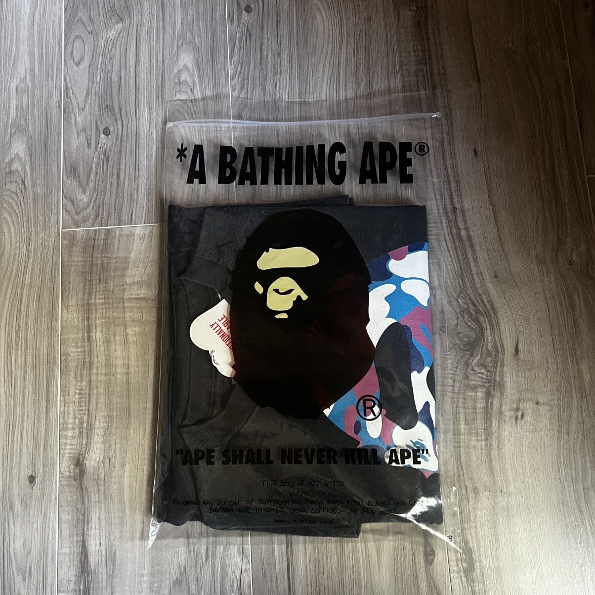 Bape Bape x Emotionally Unavailable charcoal tee Size US L / EU 52-54 / 3 - 4 Thumbnail