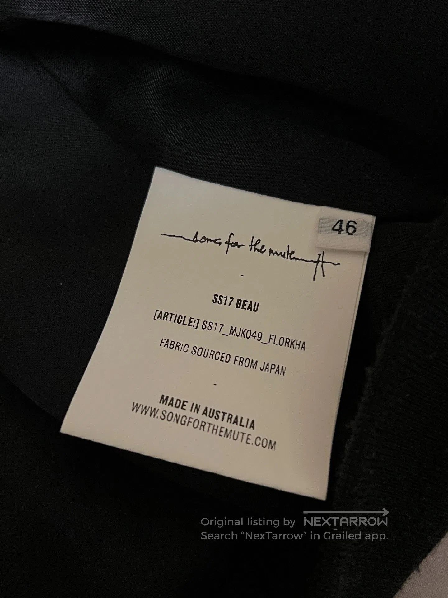Song For The Mute songforthemute 17SS Gold Jacquard Bomber. Size US S / EU 44-46 / 1 - 8 Thumbnail