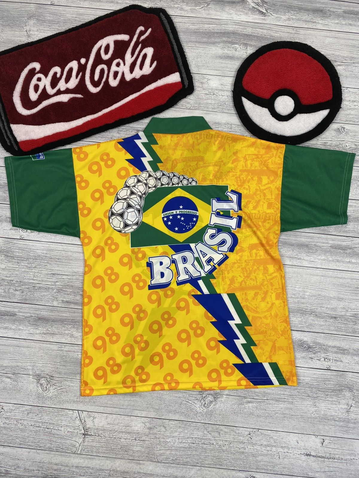 Vintage Vintage Faspen Brasil football soccer jersey Size US XL / EU 56 / 4 - 5 Thumbnail