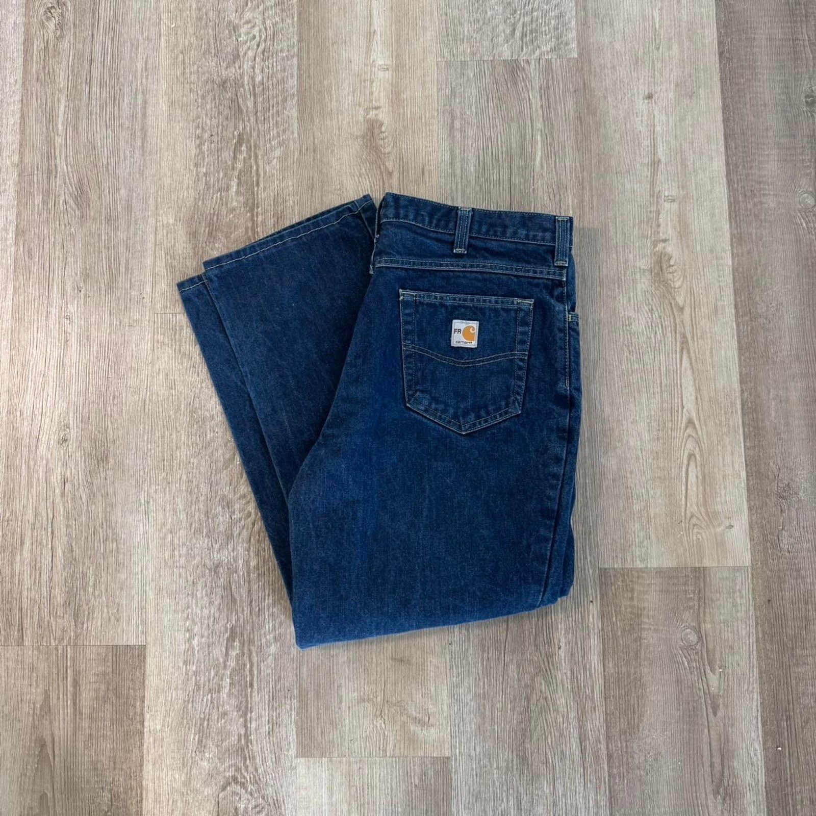 Carhartt Navy Carhartt straight leg workwear jeans 36 Size US 36 / EU 52 - 2 Thumbnail