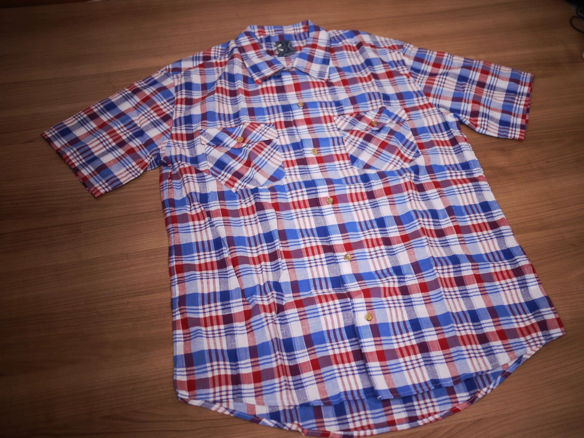 Visvim 12SS VISVIM ICT RUST BELT SHIRT BLUE CHECK 5 Size US XXL / EU 58 / 5 - 2 Thumbnail