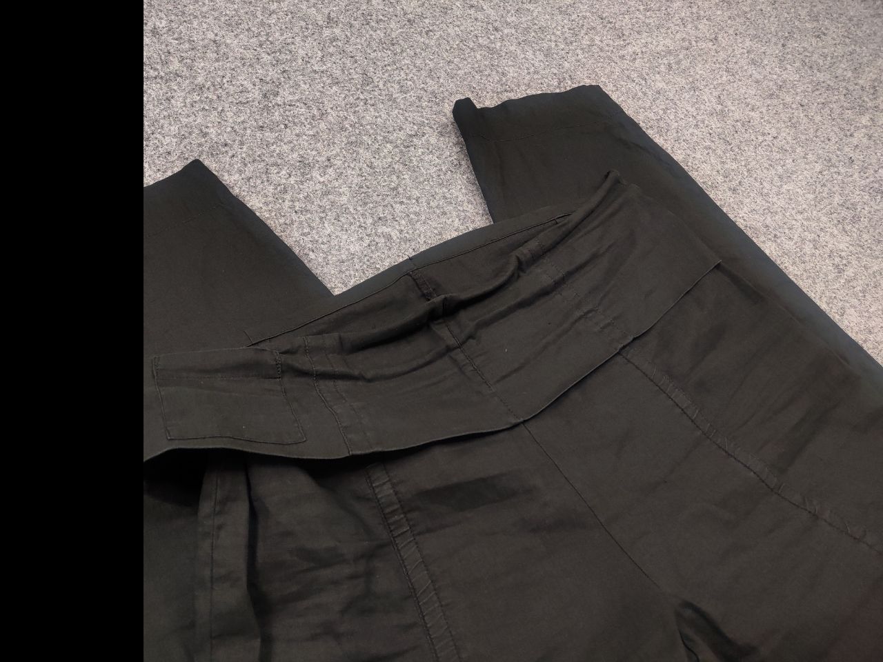 Rundholz Rundholz black label loose fit Ankle Trouser Pants Linen Size 31" - 10 Thumbnail