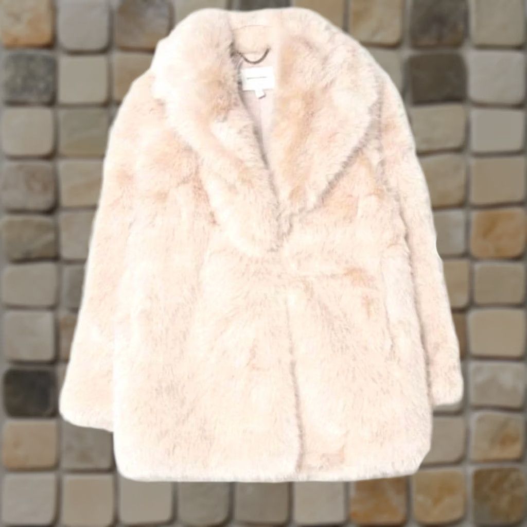 Banana Republic VINTAGE BANANA REPUBLIC Jacket Fur Beige Women's Clothing Size S Jacket Regular Long Sleeve Winter Size S / US 4 / IT 40 - 1 Thumbnail