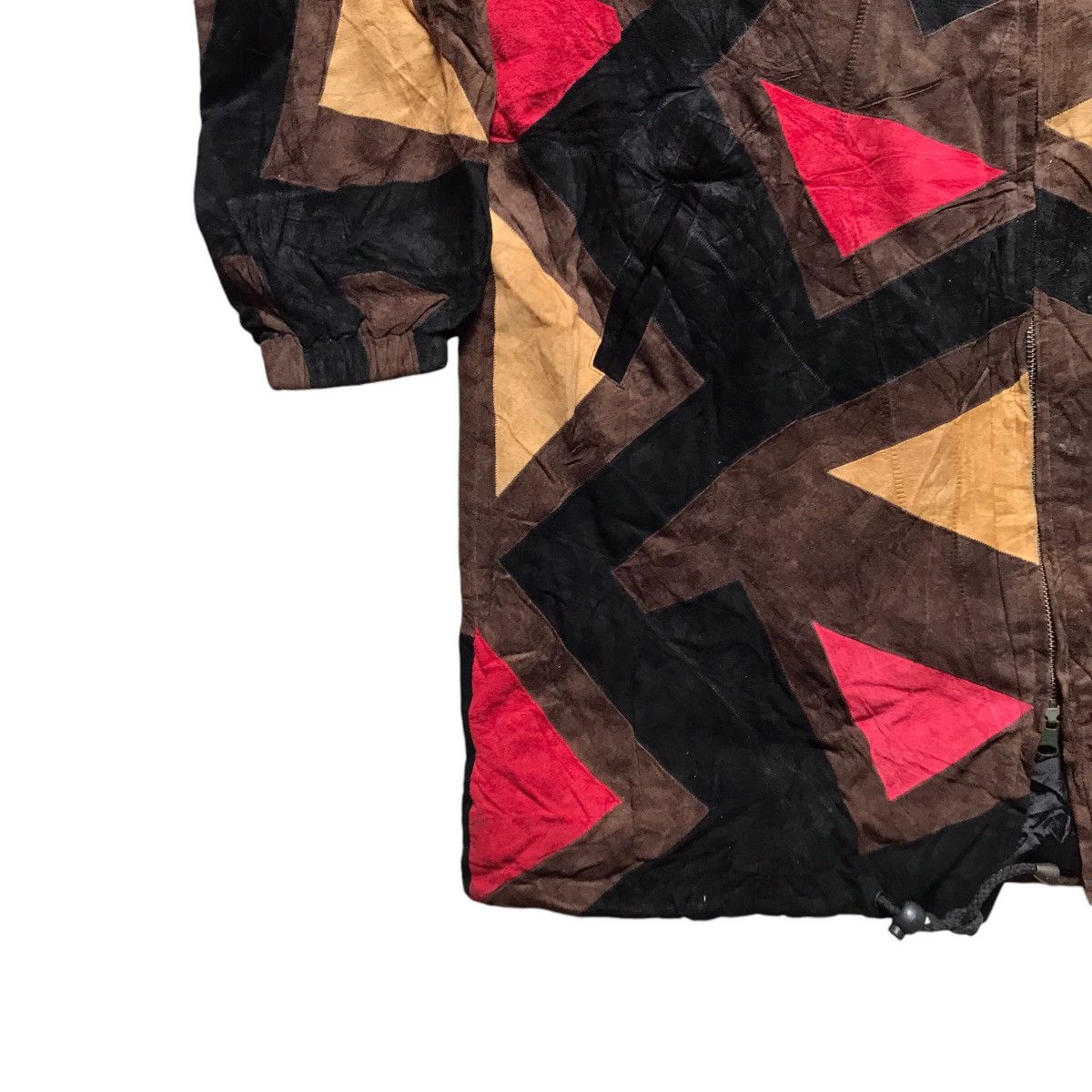Genuine Leather × If Six Was Nine × Japanese Brand VINTAGE JALECO PATCHWORK GENUINE LEATHER LONG JACKET Size US M / EU 48-50 / 2 - 6 Thumbnail