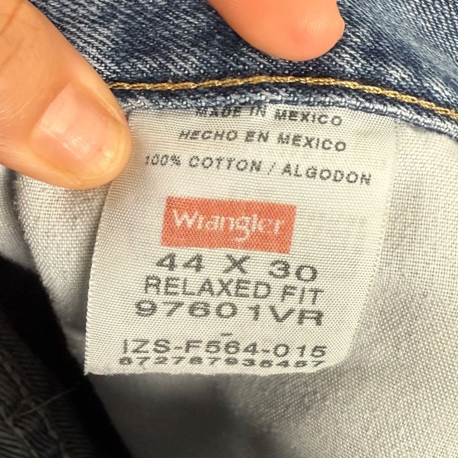 Wrangler Wrangler/Red Head 2 Work Jeans Men's 44x30 Fair Condition Size US 44 / EU 60 - 3 Thumbnail