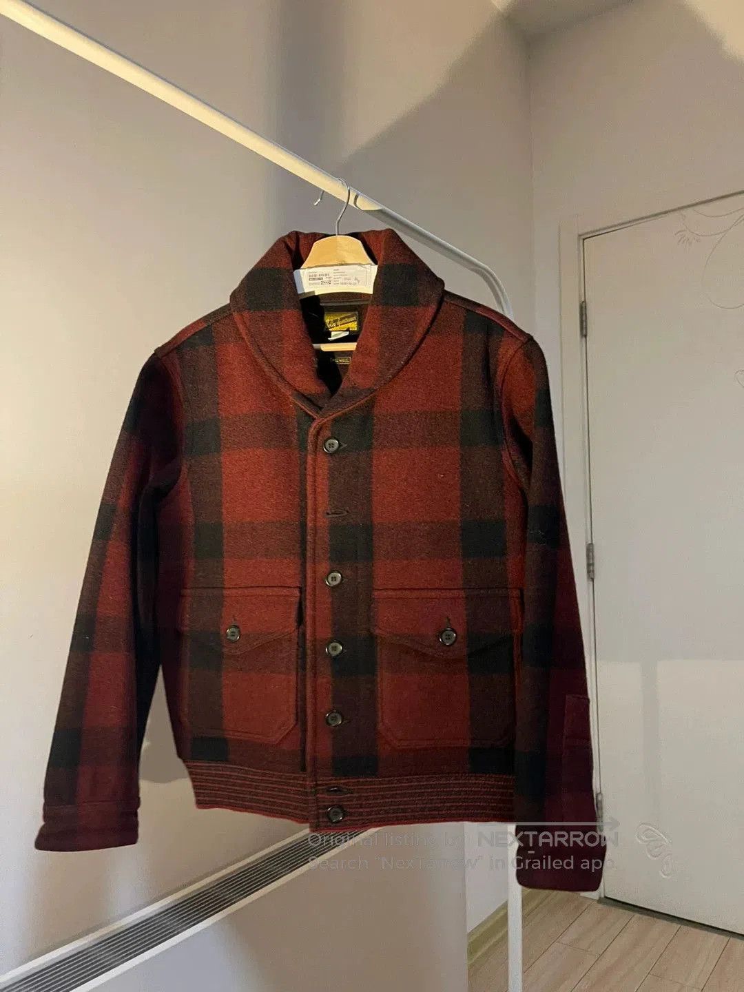 The Real McCoy's red black checkered wool jacket. Size US M / EU 48-50 / 2 - 1 Thumbnail