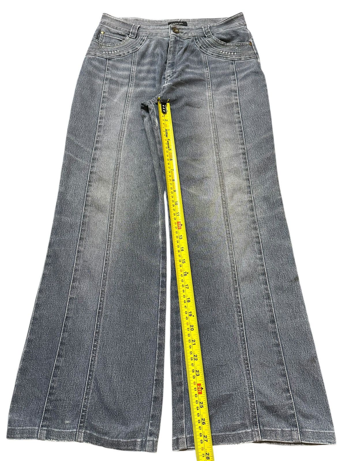 Japanese Brand Vintage Japanese Brand Blue Faded Wash Wide Leg Baggy Jeans Size US 30 / EU 46 - 13 Thumbnail