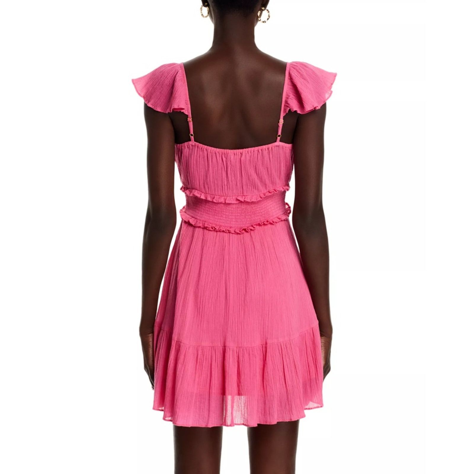 LoveShackFancy LoveShackFancy Women Crinkle Cotton Ivella Mini Dress Size M Size M / US 6-8 / IT 42-44 - 3 Thumbnail