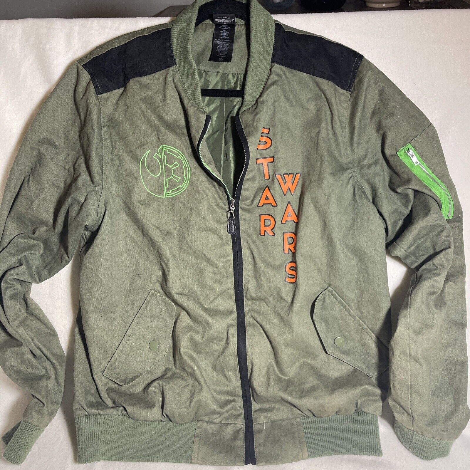 Star Wars Star Wars Jacket Men's Md Polyester Full Zip Front Pockets Size US M / EU 48-50 / 2 - 2 Thumbnail