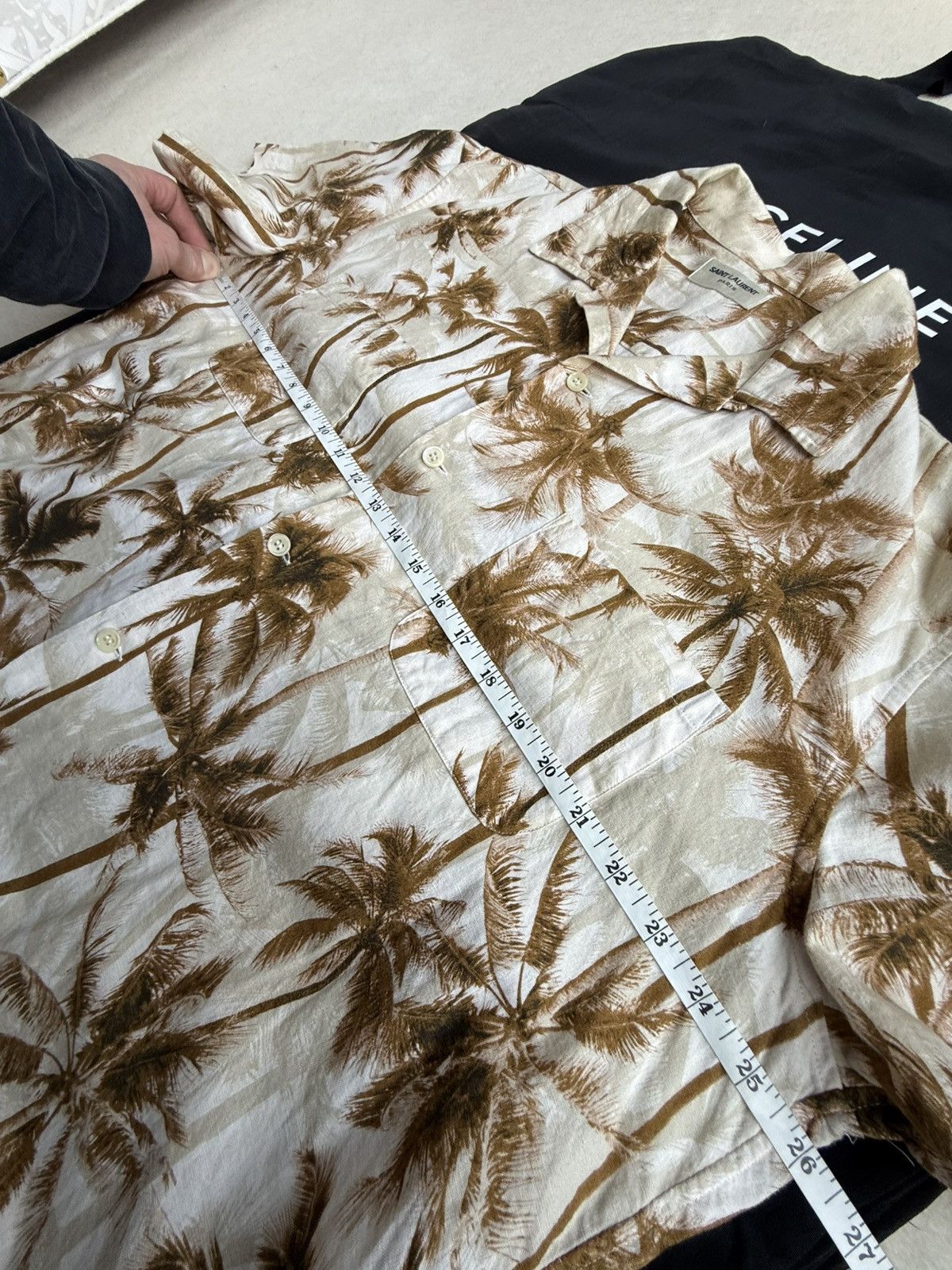 Saint Laurent Paris SS16 Saint Laurent runway Hawaiian palm tree shirt Hedi 42 Size US L / EU 52-54 / 3 - 5 Thumbnail