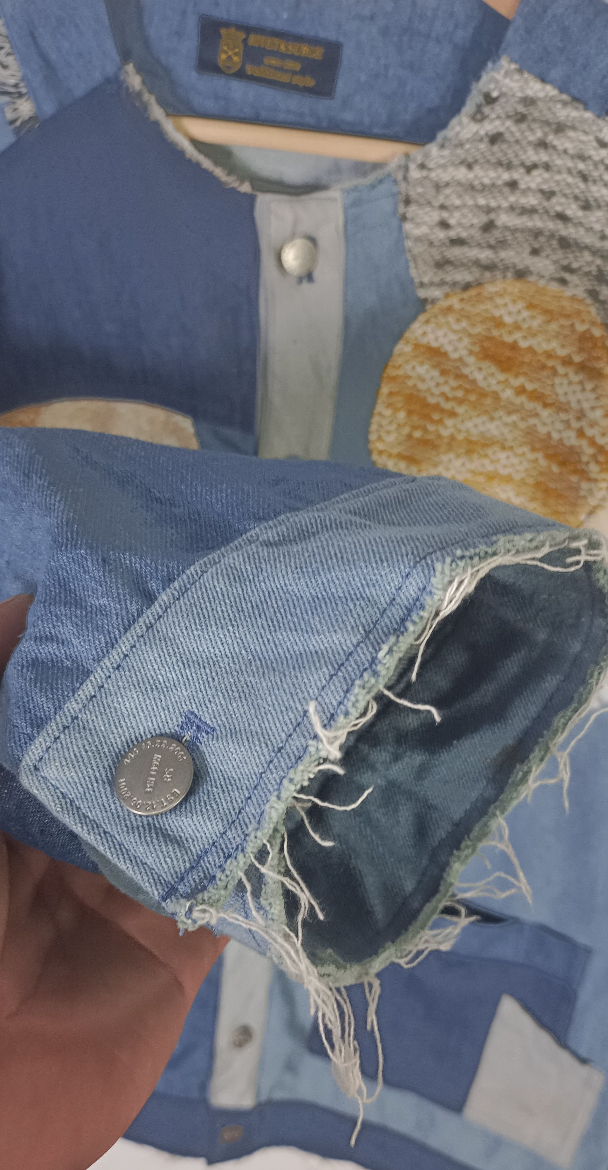 Japanese Brand Rivet & Surge Tsukihugi Pacthwork Denim Jacket Size US XL / EU 56 / 4 - 8 Thumbnail