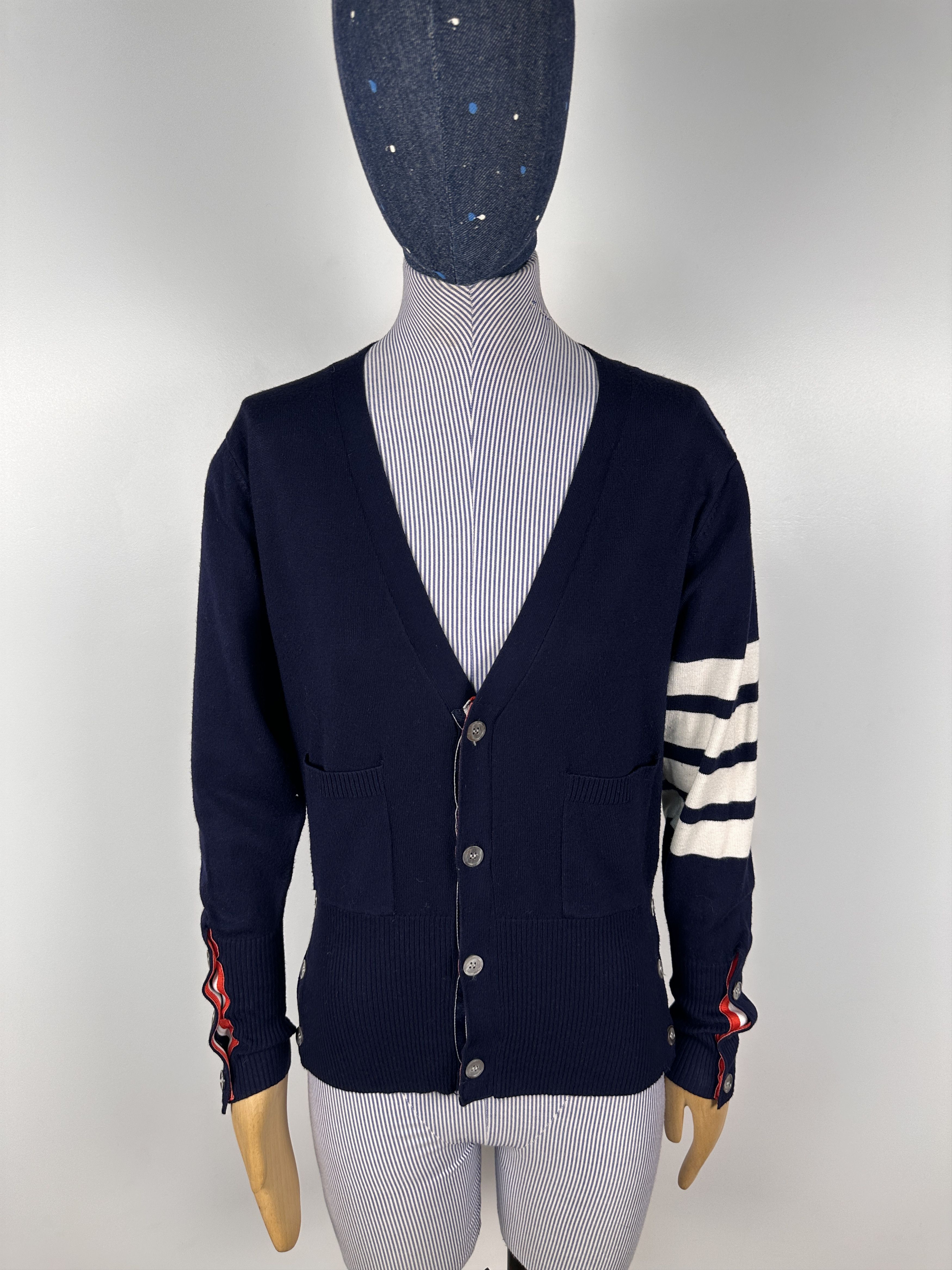 Thom Browne Vintage Womens Cardigan Navy Size 1
