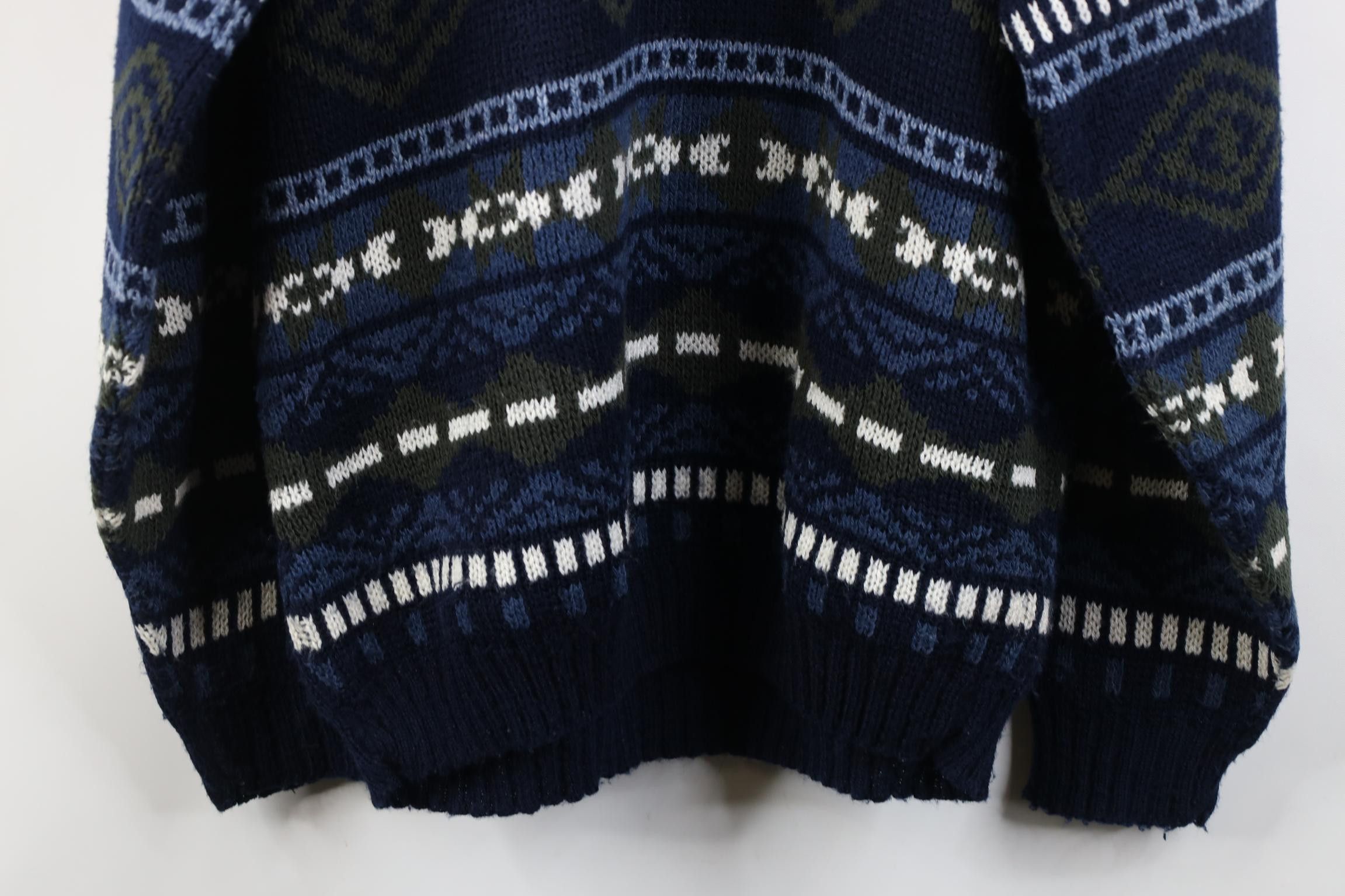 Vintage Vintage 90s Streetwear Fair Isle Knit Crewneck Sweater USA Size US L / EU 52-54 / 3 - 13 Thumbnail