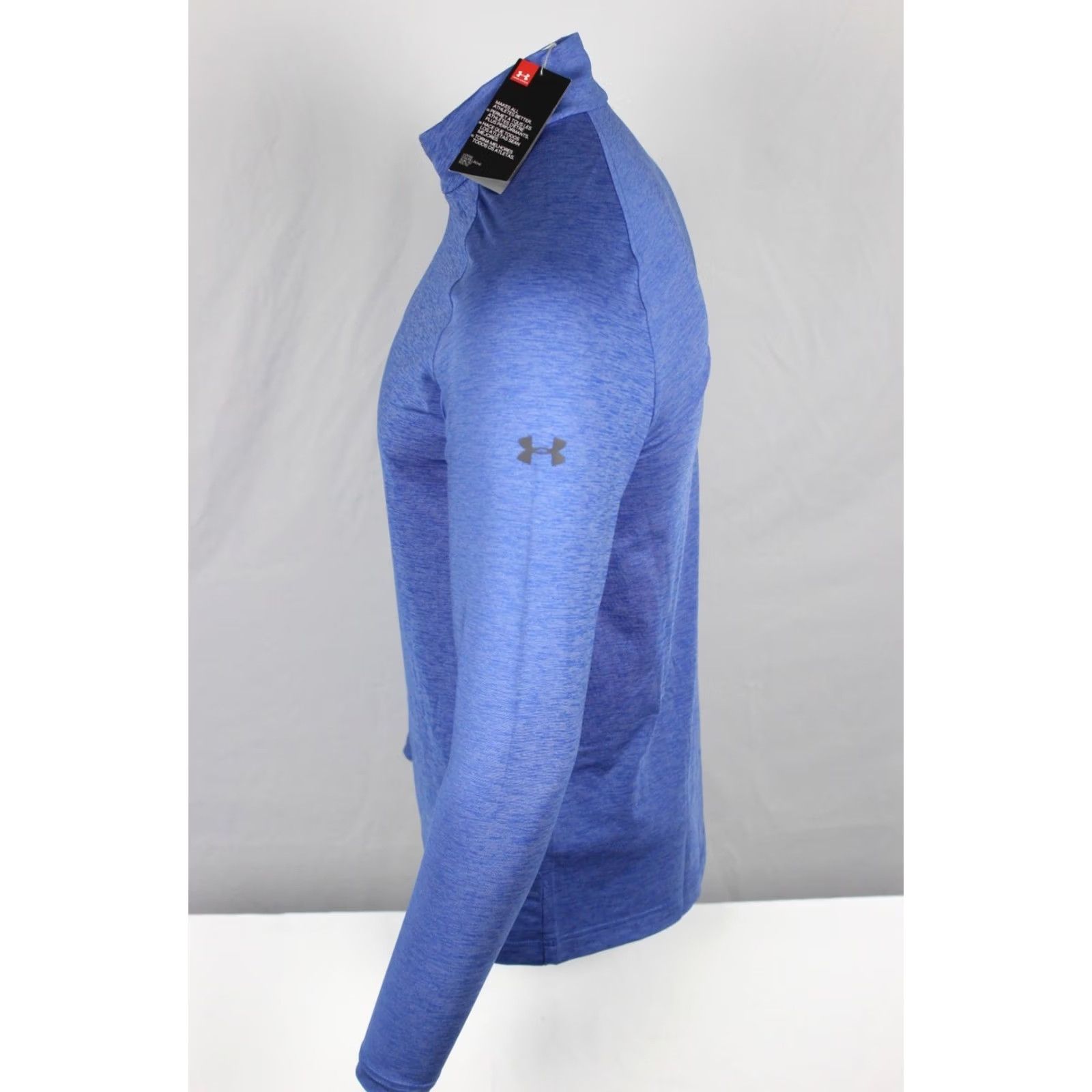 Under Armour Under Armour Men's Heatgear 1/4 Zip Pullover Long Sleeve Small Blue Heather Size US S / EU 44-46 / 1 - 2 Thumbnail
