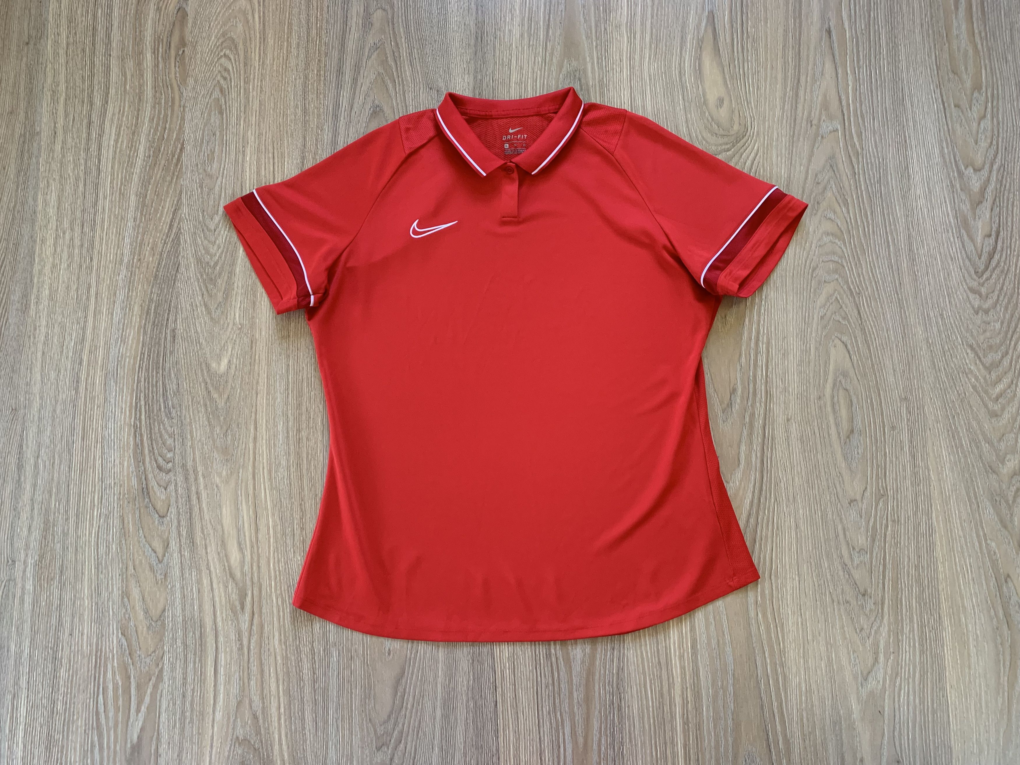 Nike Nike Womens Red Sport Polo T Shirt Size XL / US 12-14 / IT 48-50 - 8 Thumbnail