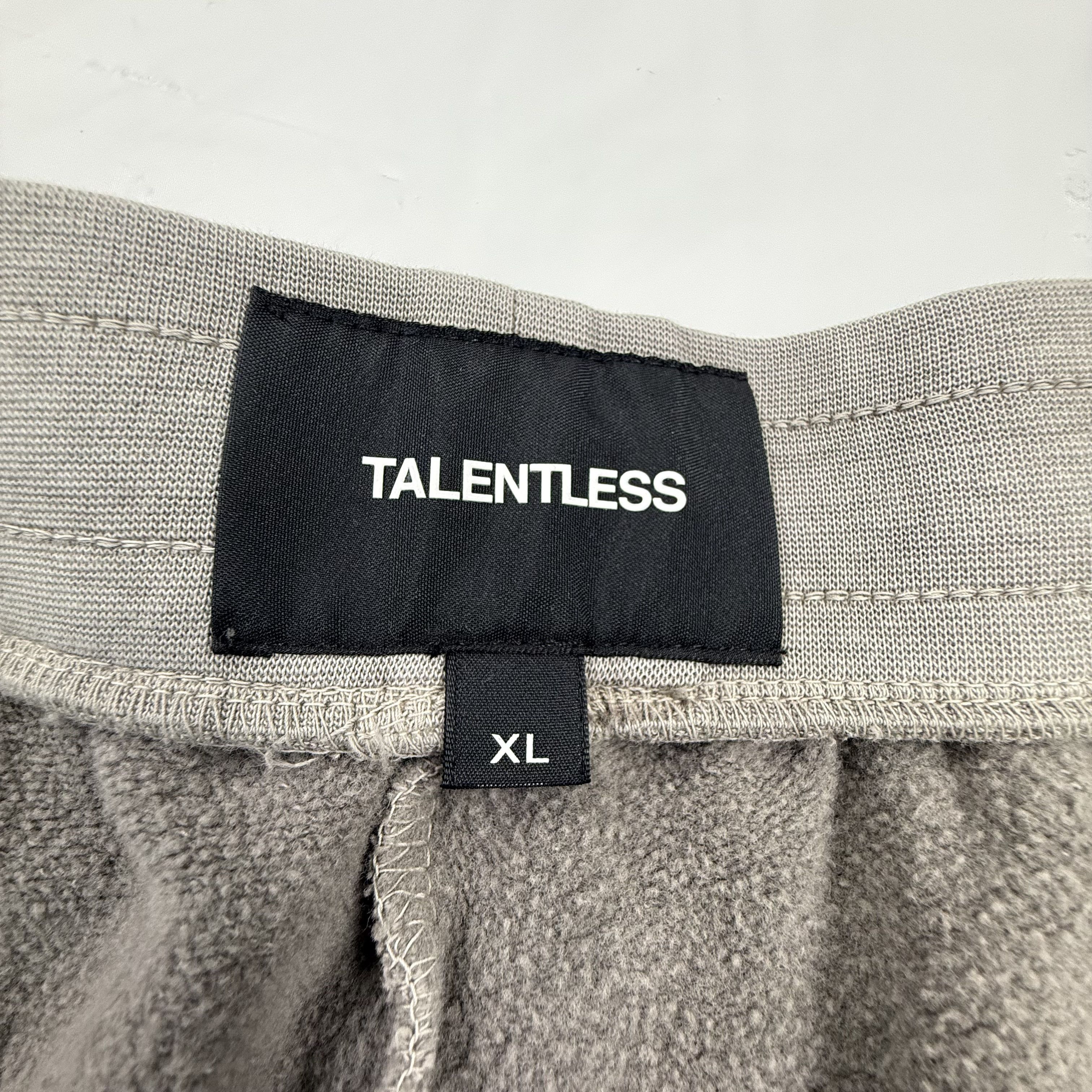 Talentless Talentless Mens XL Mineral Wash Grey Cotton Sweat Shorts Size US 36 / EU 52 - 6 Thumbnail