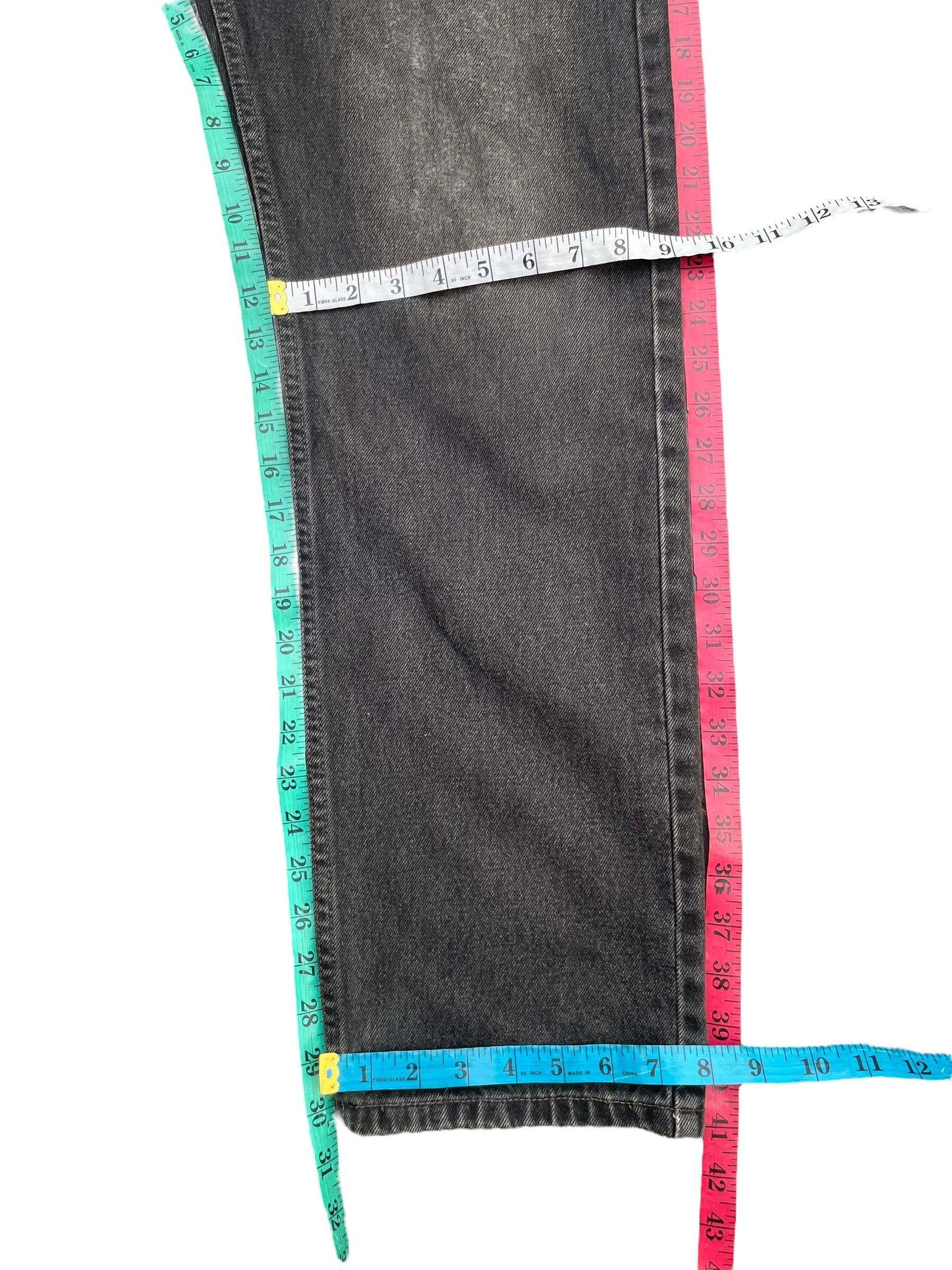 Levi's Vintage 1998 Levis 505 e Black Faded Denim Size US 31 - 11 Thumbnail