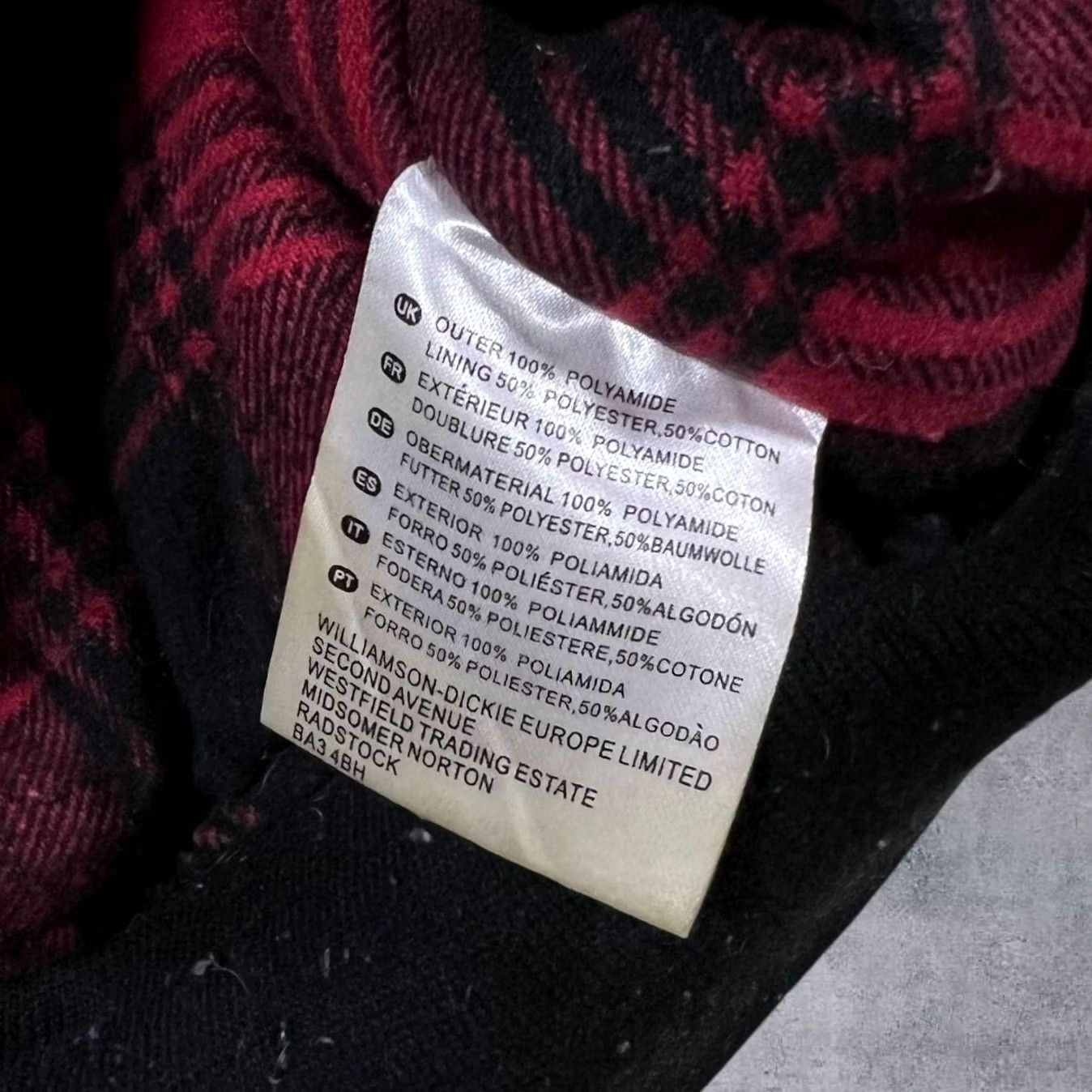 Dickies Dickies Hooded Jacket Black Red Plaid Check Lined Lightly Padded Bomber Jacket Small Mens Size US S / EU 44-46 / 1 - 5 Thumbnail