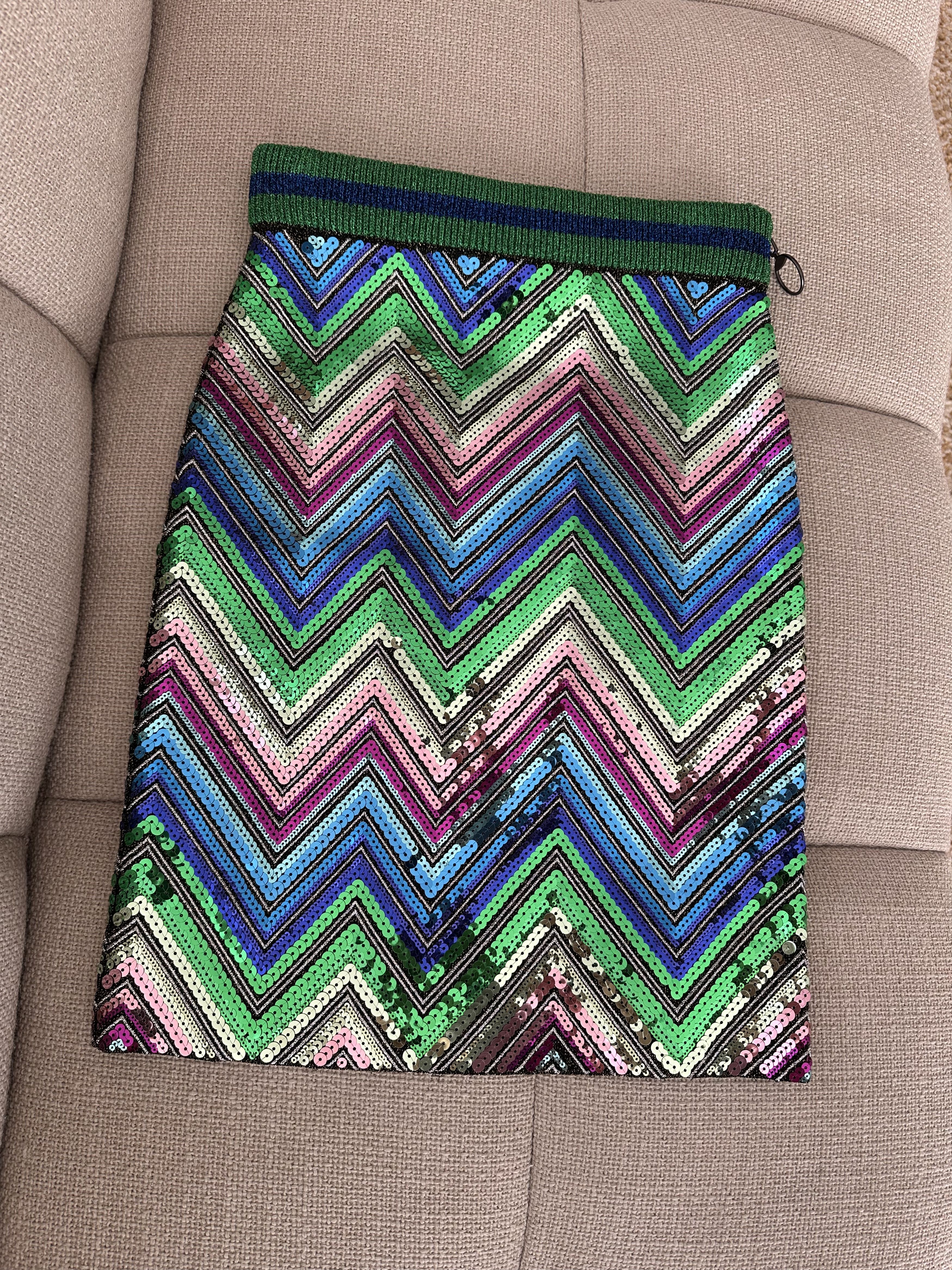 Gucci Gucci Knitted stretchy Skirt with sequins S Size 26" / US 2 / IT 38 - 7 Thumbnail