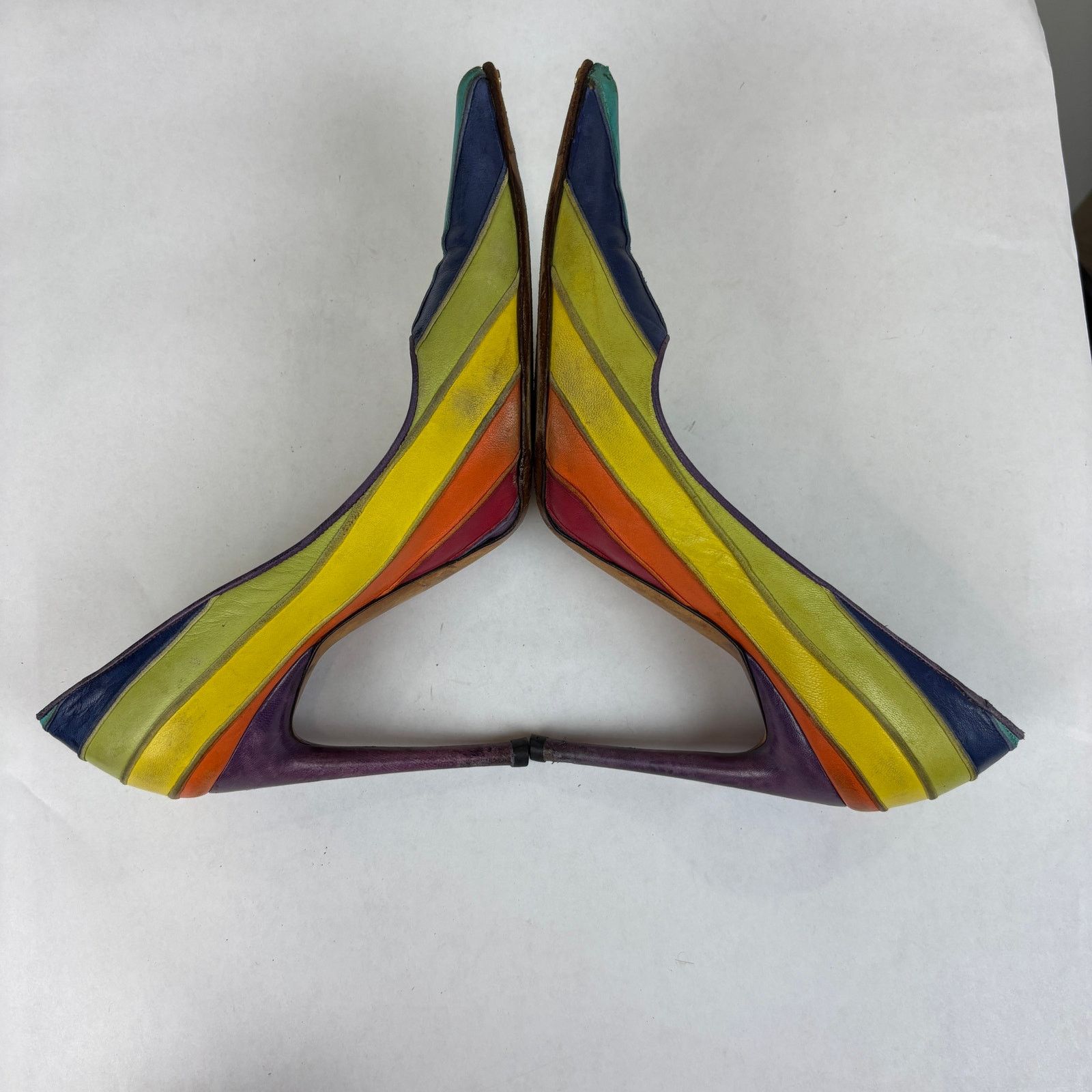 Dolce & Gabbana Dolce & Gabbana Rainbow Pumps High Heels Pointed 39 US 9 Size US 9 / IT 39 - 7 Thumbnail