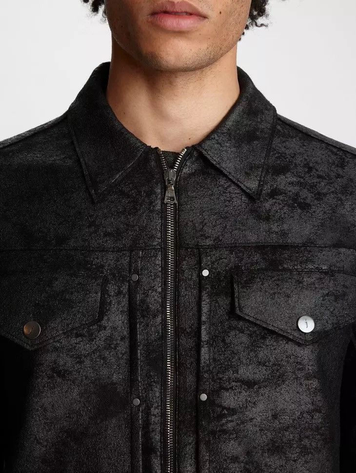John Varvatos Foil Printed Trucker Jacket. Size XL Size US XL / EU 56 / 4 - 3 Thumbnail