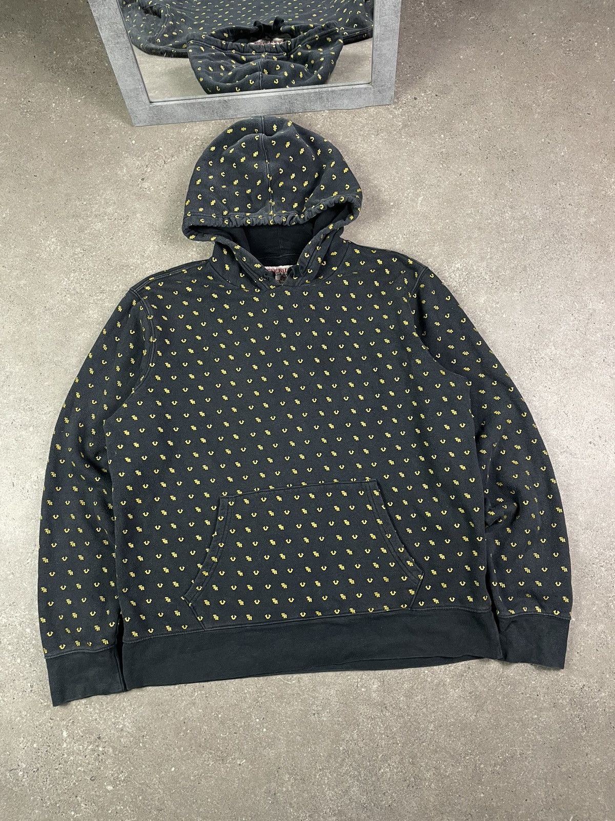 True Religion True Religion Vintage Y2k Fullprint Hoodie Monogram Hype Size US XXL / EU 58 / 5 - 1 Thumbnail