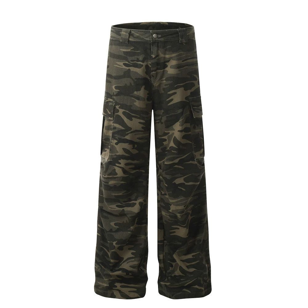 Japanese Brand × Jean American street workwear camouflage casual pants for men Size US 32 / EU 48 - 1 Thumbnail