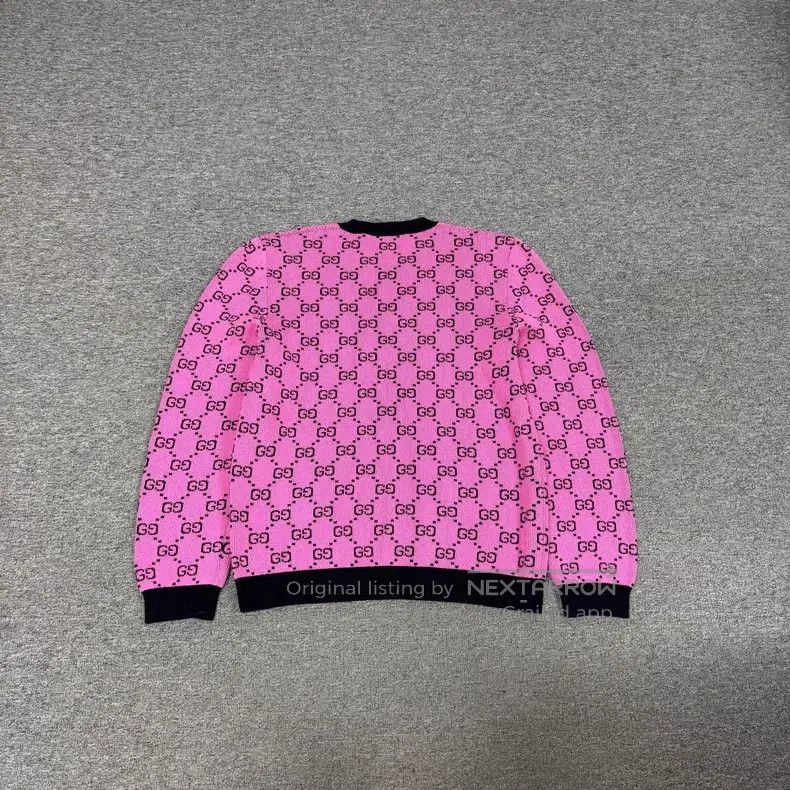 Gucci Gucci Double G Full Logo Knitted Sweater Size L / US 10 / IT 46 - 2 Thumbnail
