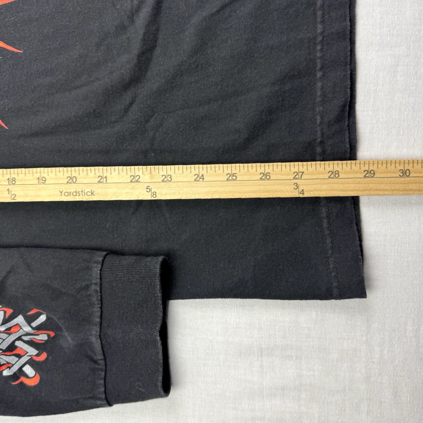 Vintage VINTAGE Alstyle Apparel & Activewear Biker Eagle Flames Long Sleeve Shirt Mens L Black 90s Y2K Graphic Print Crew Neck Band Vintage Biker Rally Punk Size US L / EU 52-54 / 3 - 6 Thumbnail