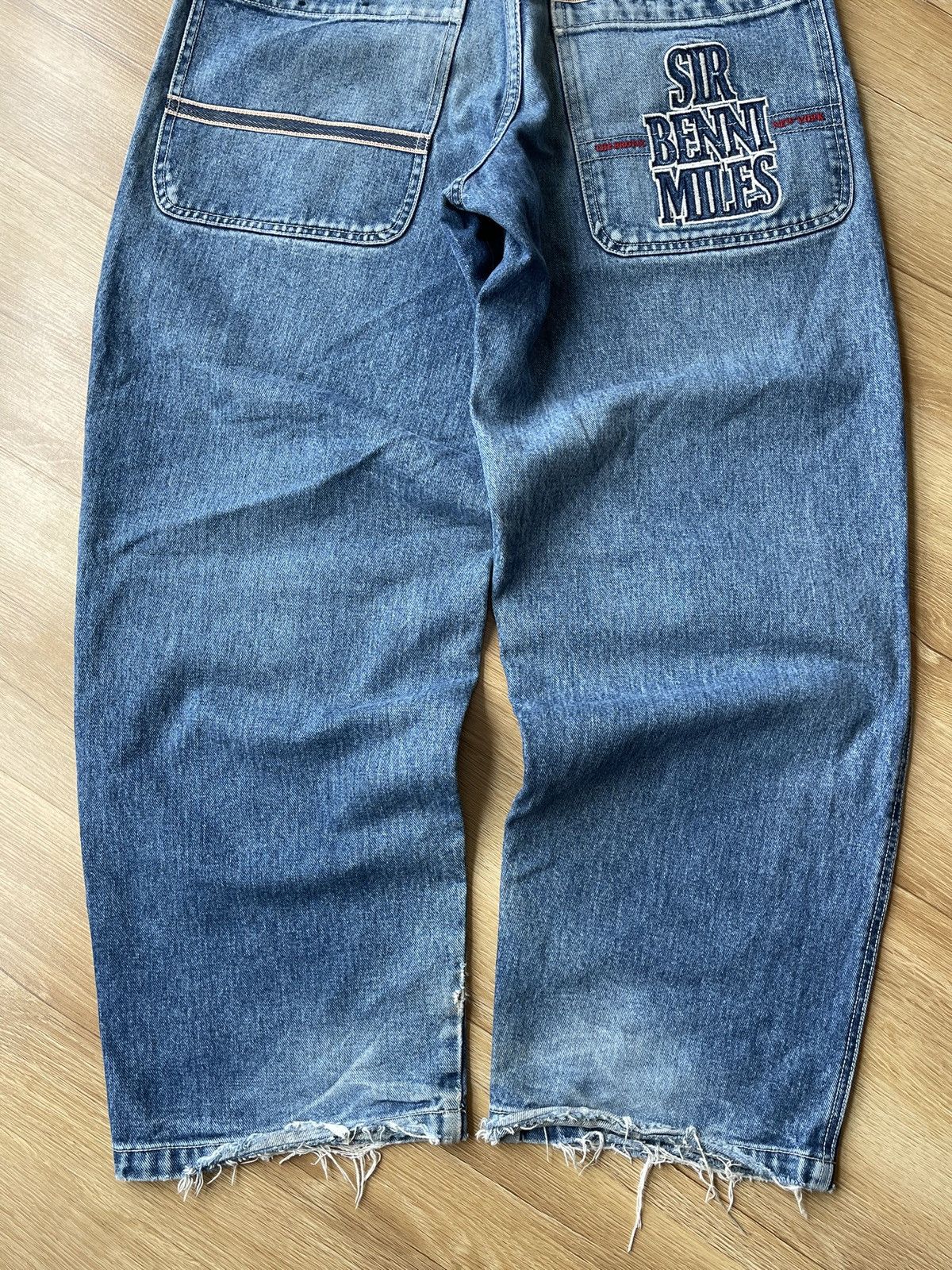 JNCO Vintage Sir Benni Miles Baggy Denim Jeans Y2K Hip Hop Skater Size US 31 - 8 Thumbnail