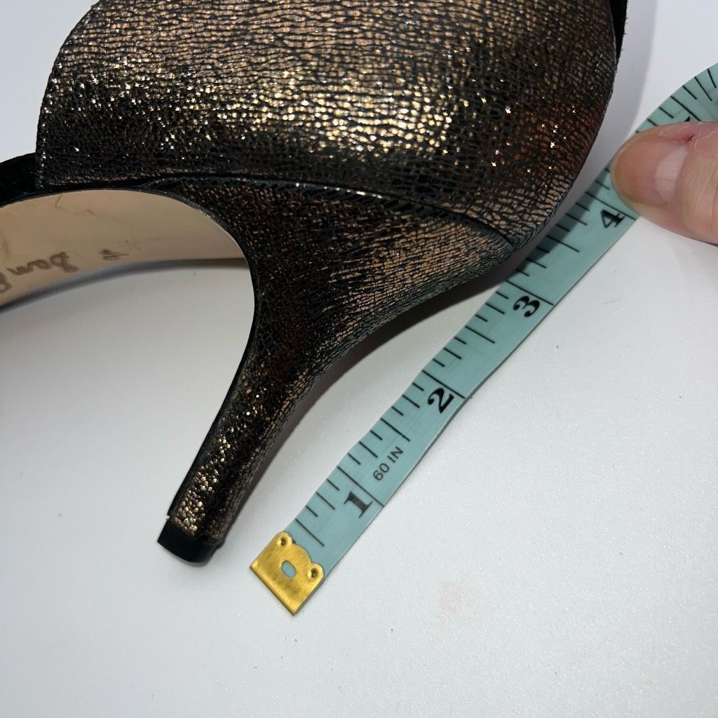 Sam Edelman Sam Edelman Opal Pumps Pointed Toe Heels Metallic Gold Leather Size US 9.5 / IT 39.5 - 11 Thumbnail