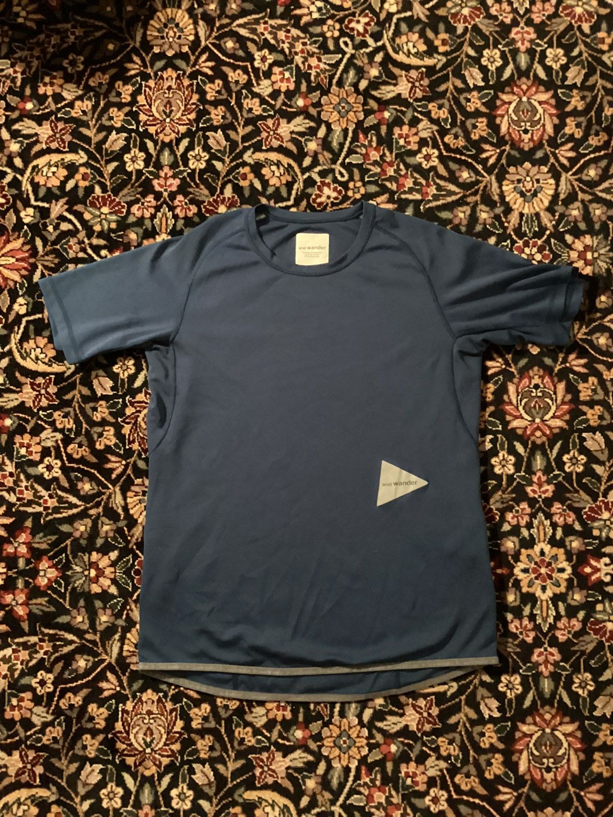 And Wander wander Power Dry Jersey Raglan Short Sleeve - Blue Size US M / EU 48-50 / 2 - 1 Thumbnail