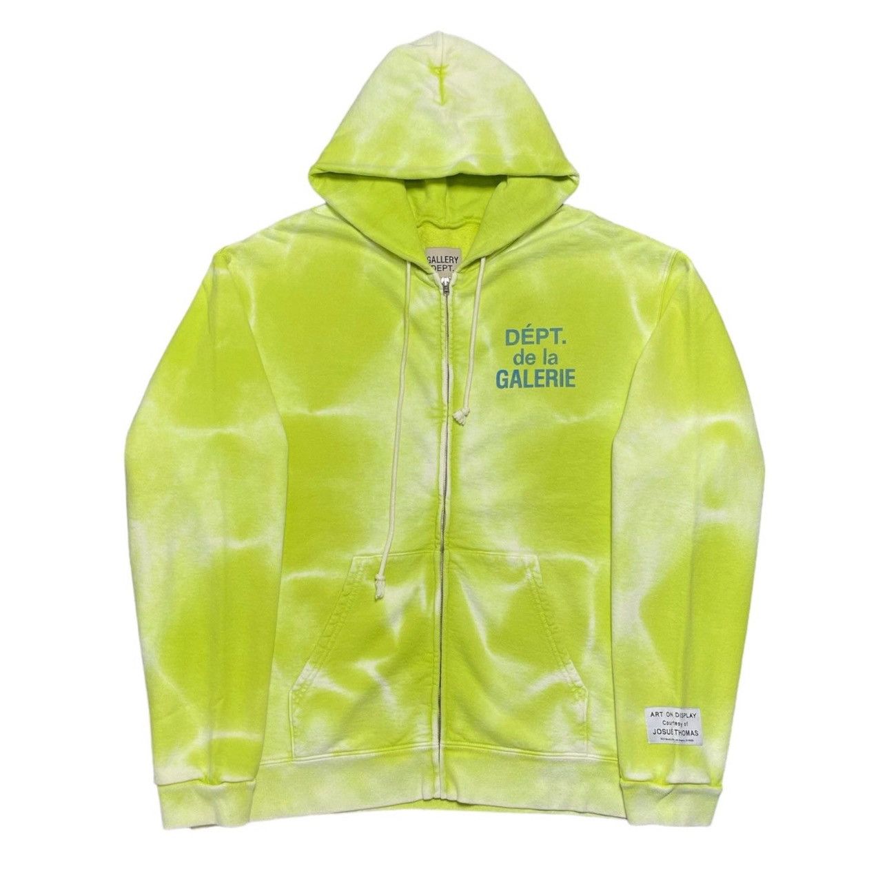 Gallery Dept. Gallery Dept Neon Green and French Blue Zip Up hoodie Size US XL / EU 56 / 4 - 1 Thumbnail