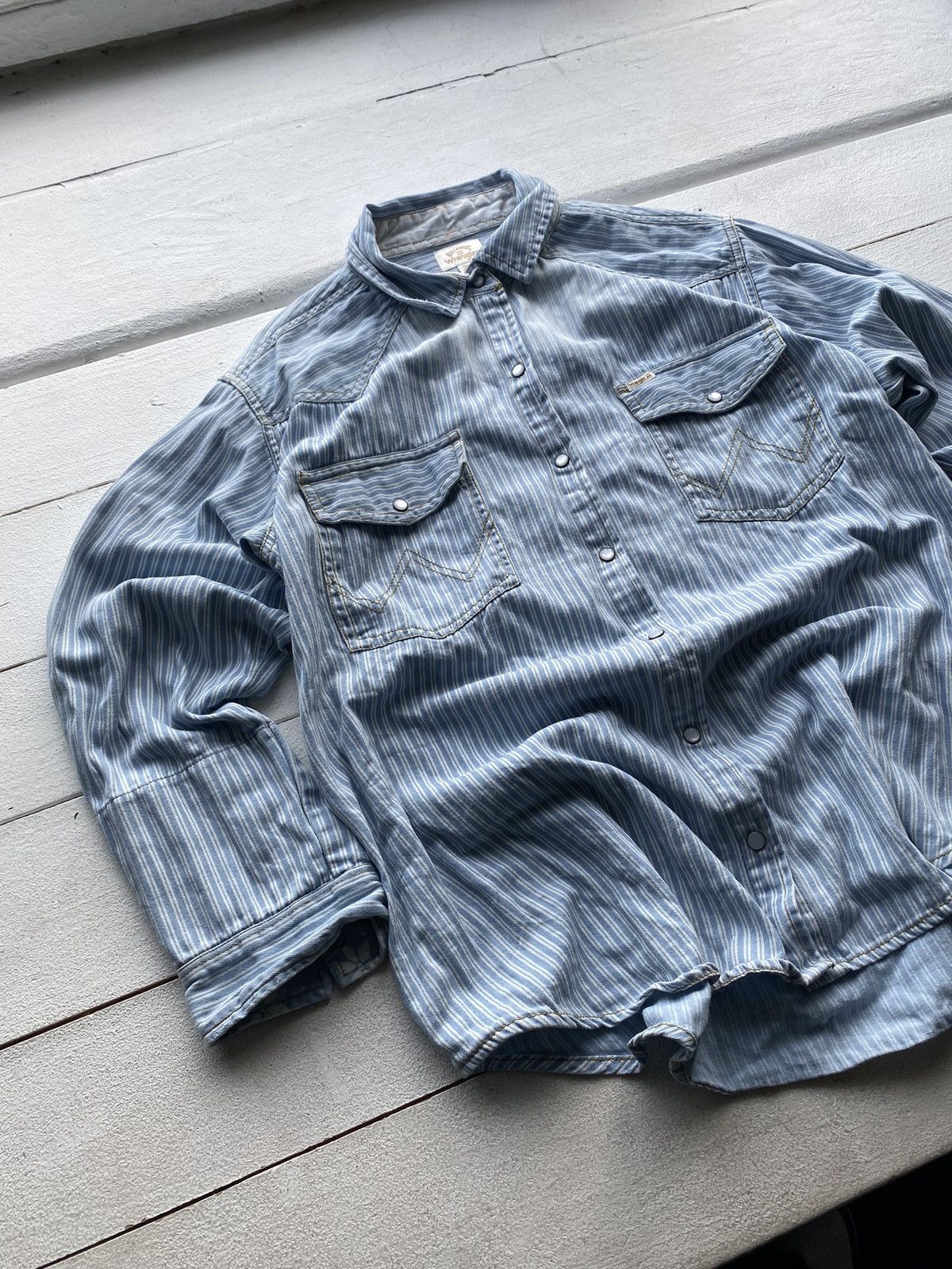 Billabong × Vintage × Wrangler 🔥Wrangler x Billabong Striped Button Up Shirt VNTG rare y2k Size US M / EU 48-50 / 2 - 2 Thumbnail