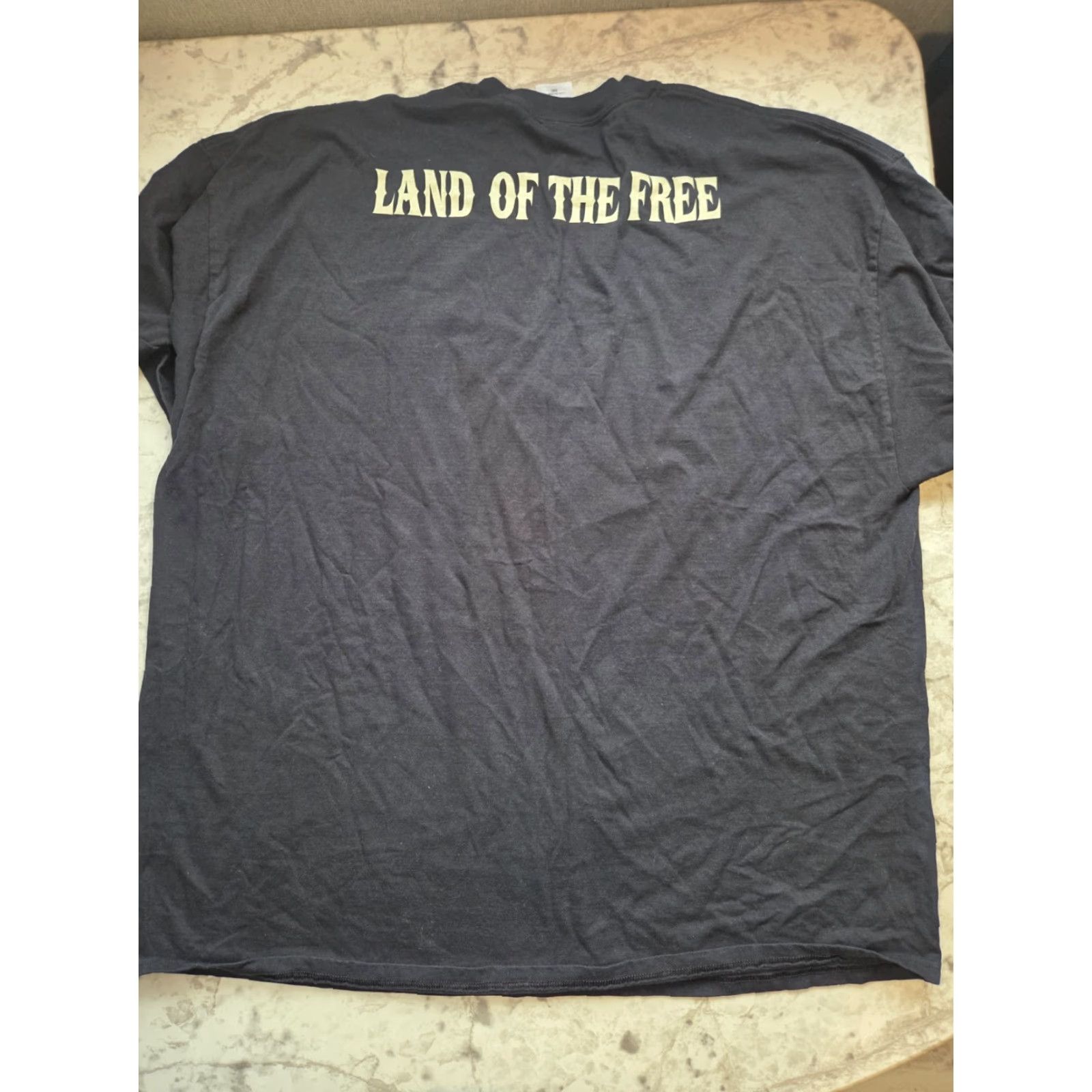 Harley Davidson Harley-Davidson T-Shirt 3XL Black Crew Neck Short Sleeve Men Graphic Logo Motorcycle Land Of The Free Mackinac City MI Size US XXL / EU 58 / 5 - 4 Thumbnail