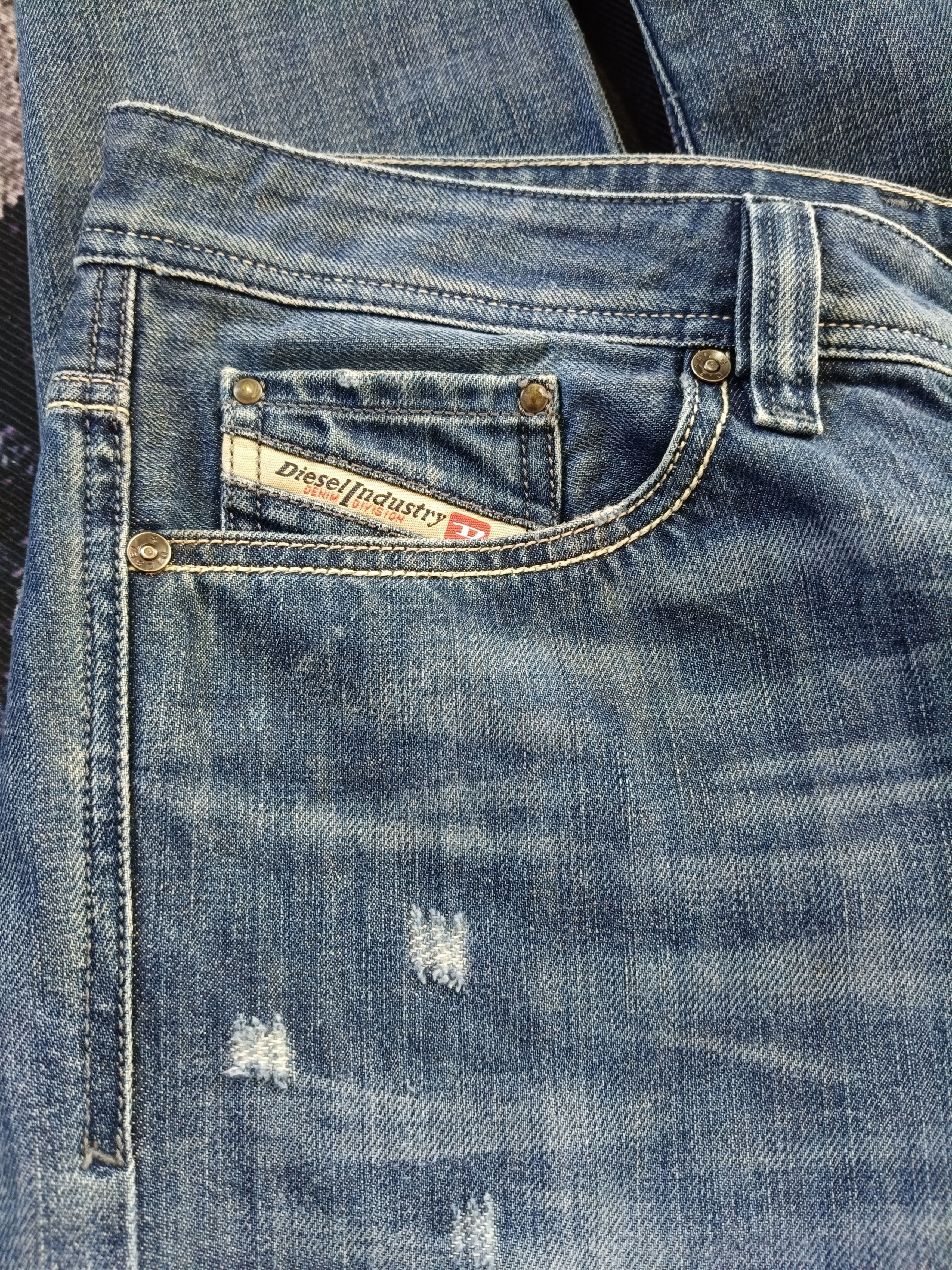 Diesel Diesel VIKER Regular Straight Blue Jeans Size US 36 / EU 52 - 9 Thumbnail