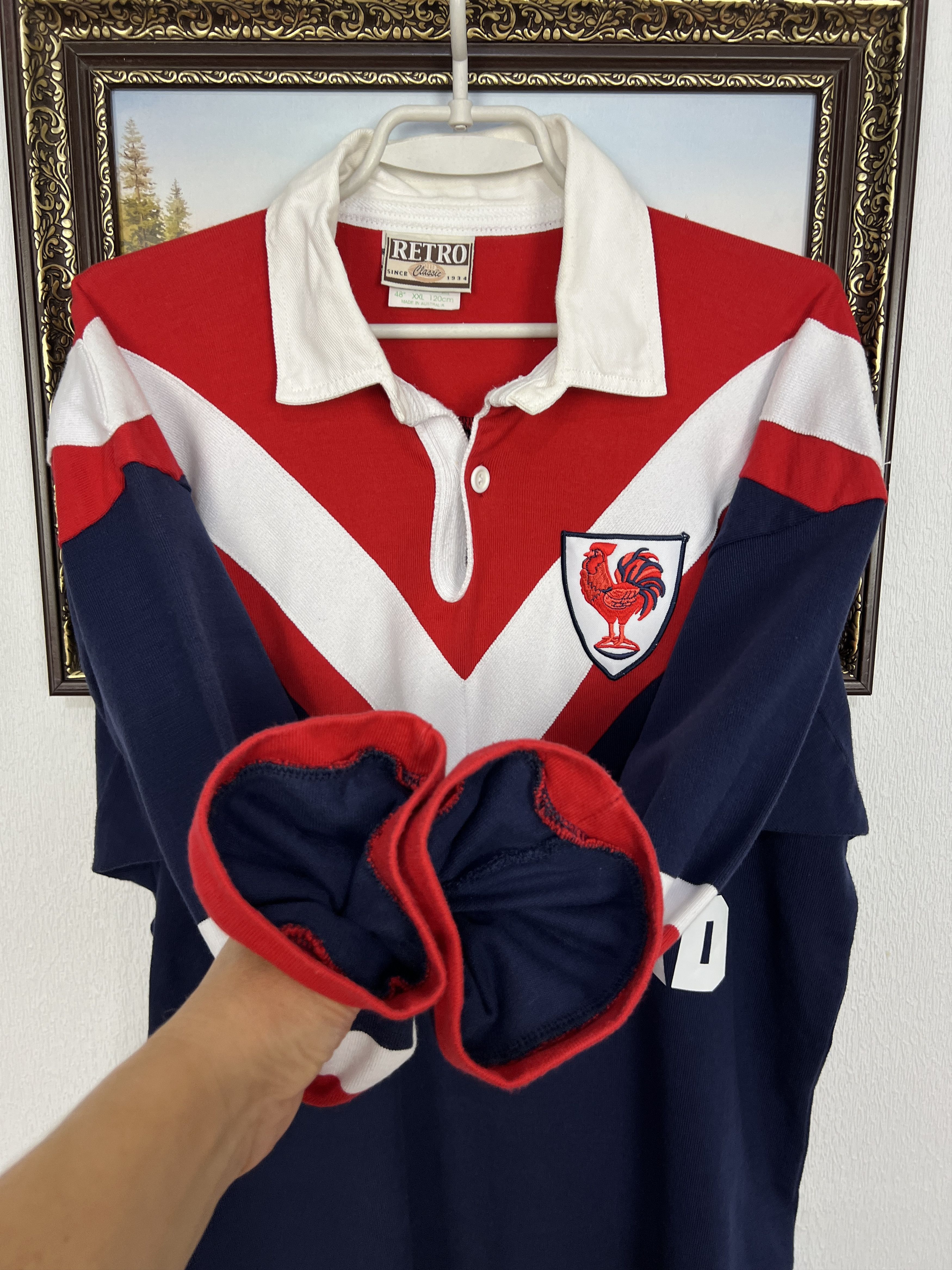 Vintage Sydney Roosters Rugby Union Long Sleeve Jersey Trikot Size US XXL / EU 58 / 5 - 6 Thumbnail
