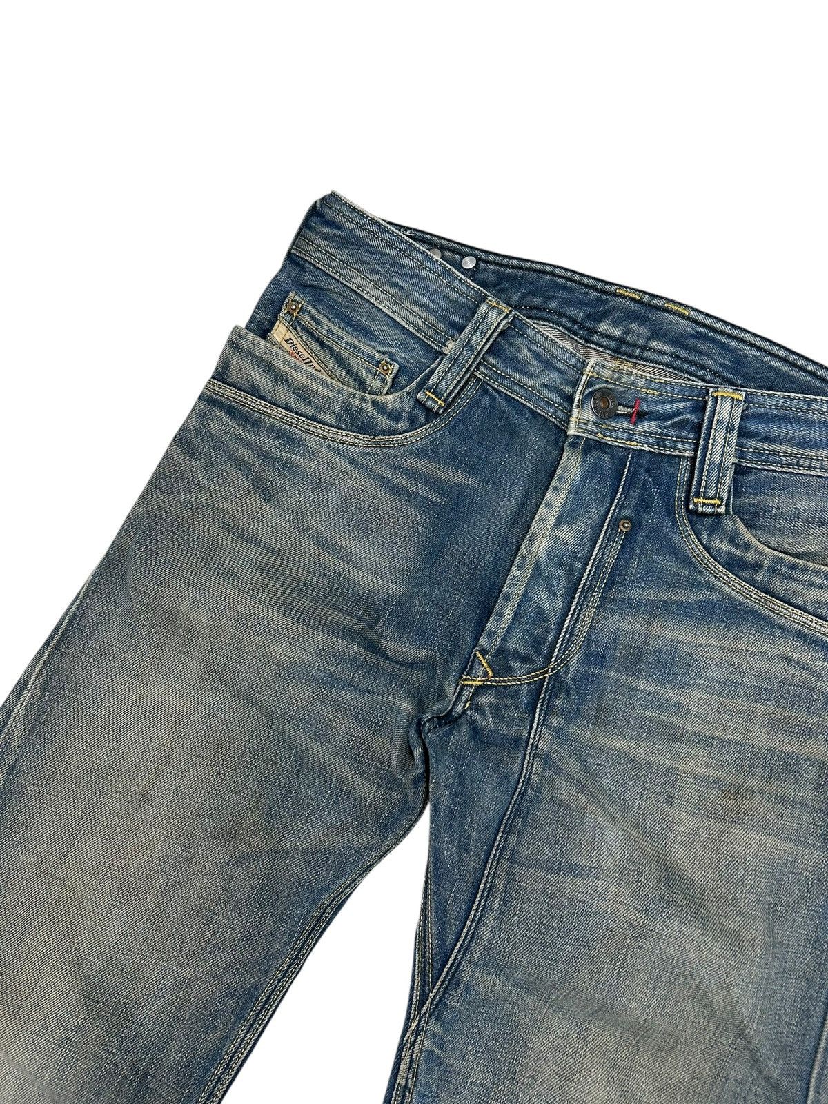 Diesel Diesel Trojan Jean Mud Washed Distressed Straight Cut Size US 30 / EU 46 - 8 Thumbnail
