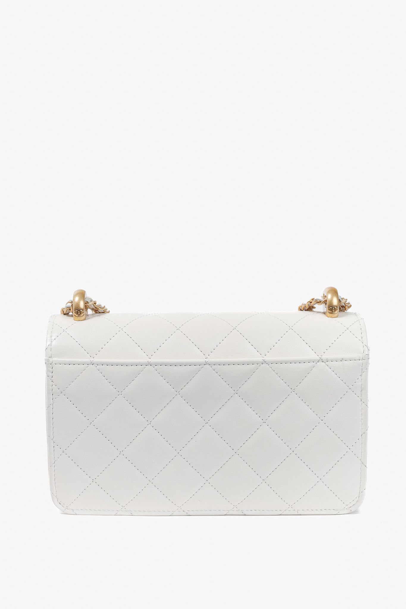 Chanel Chanel Pearl Crush Quilted Lambskin Leather Wallet on Chain Size ONE SIZE - 4 Thumbnail