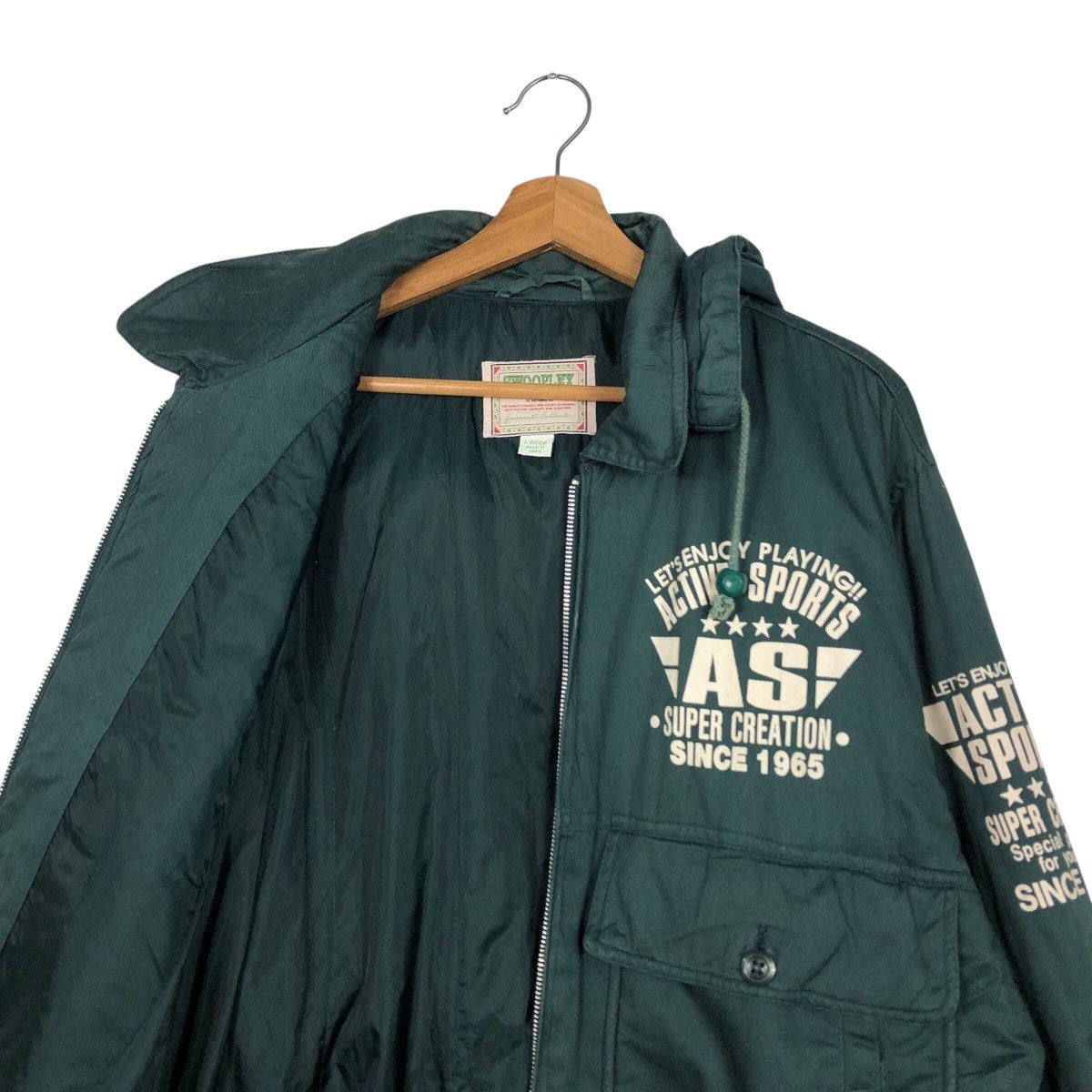 Hysteric Glamour 📌Vintage Biker Bomber Jacket Swooplex Big Logo Embroidery Size US L / EU 52-54 / 3 - 14 Thumbnail
