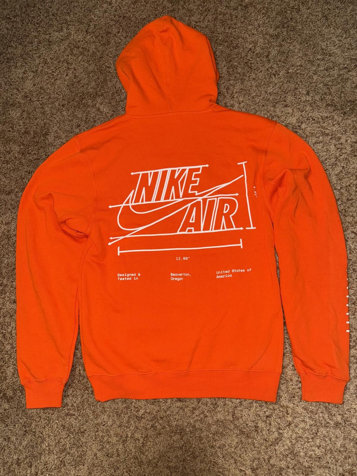 Nike Nike Air Force 1 New York City Total Orange Limited Hoodie Size US S / EU 44-46 / 1 - 7 Thumbnail