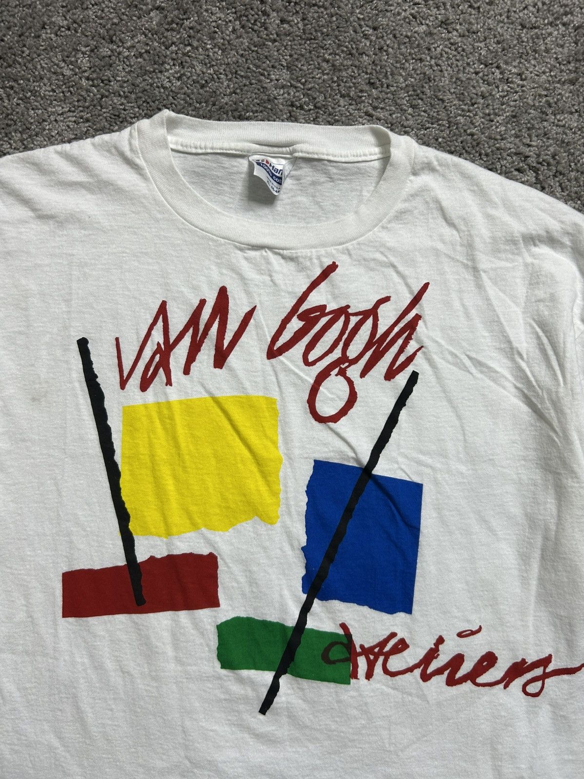 Vintage Vintage 90s Van Gogh Art Tee Single Stitch Hanes Made in USA Size US XL / EU 56 / 4 - 2 Thumbnail