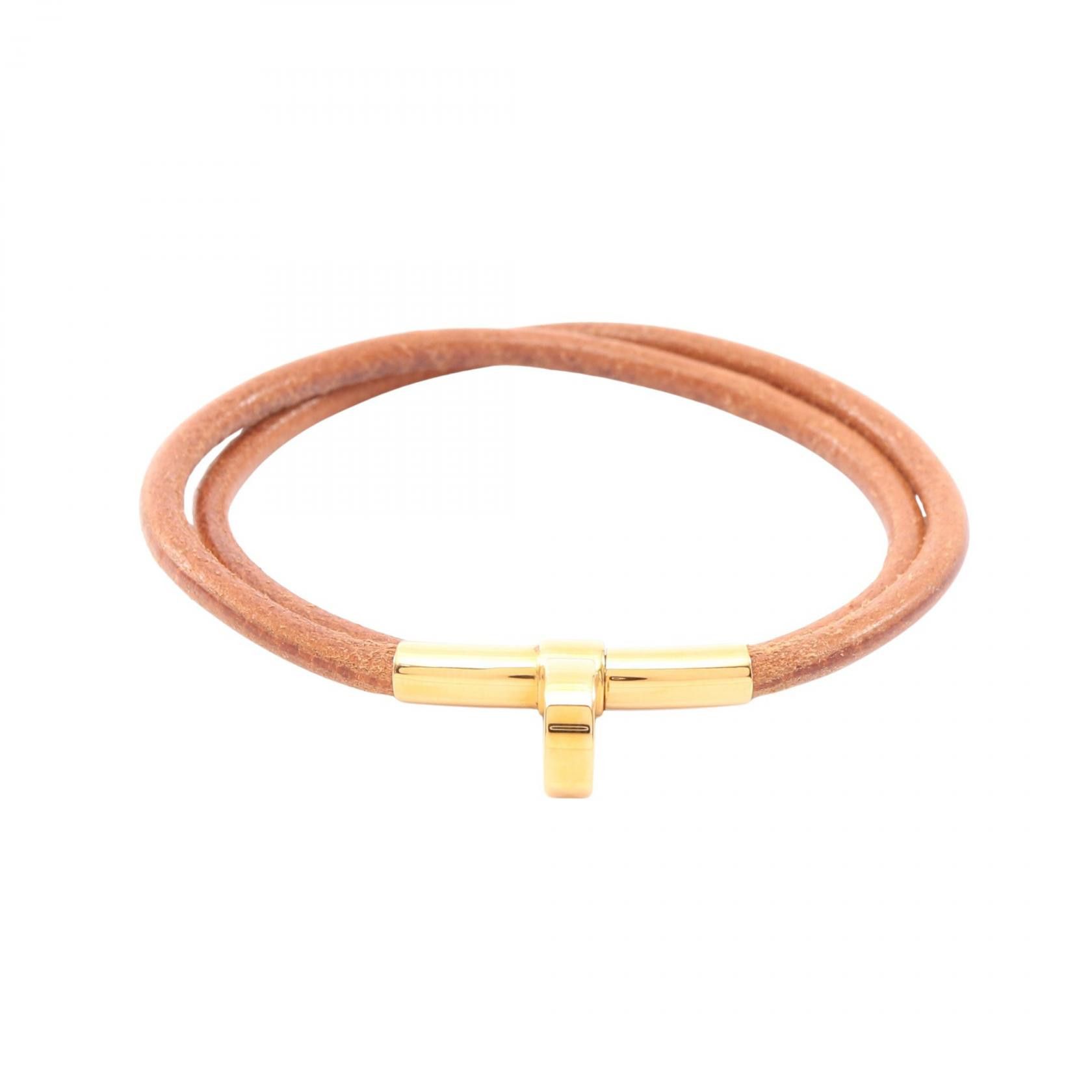 Hermes Hermes Hermes Double Kelly Leather Choker Bracelet Leather Bracelet DUTY FREE for USA Size ONE SIZE - 1 Thumbnail