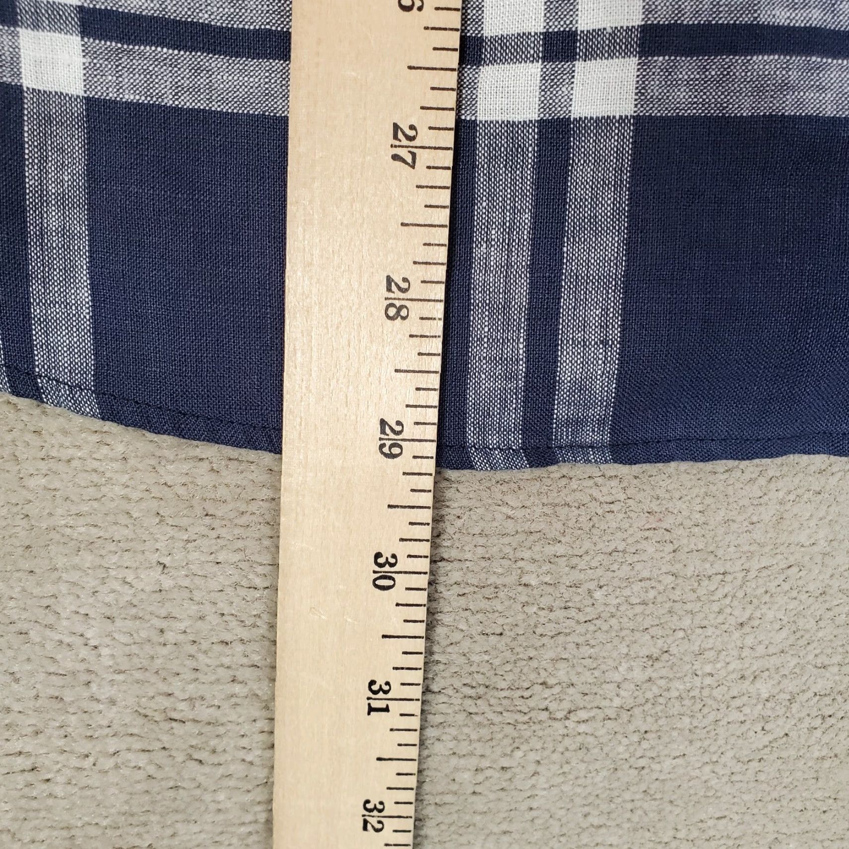 UNTUCKit UNTUCKit Shirt Mens XL Blue White Button-Up Long Sleeve Linen Collar Plaid Casual Outdoor Button-Down Mens Size US XL / EU 56 / 4 - 7 Thumbnail