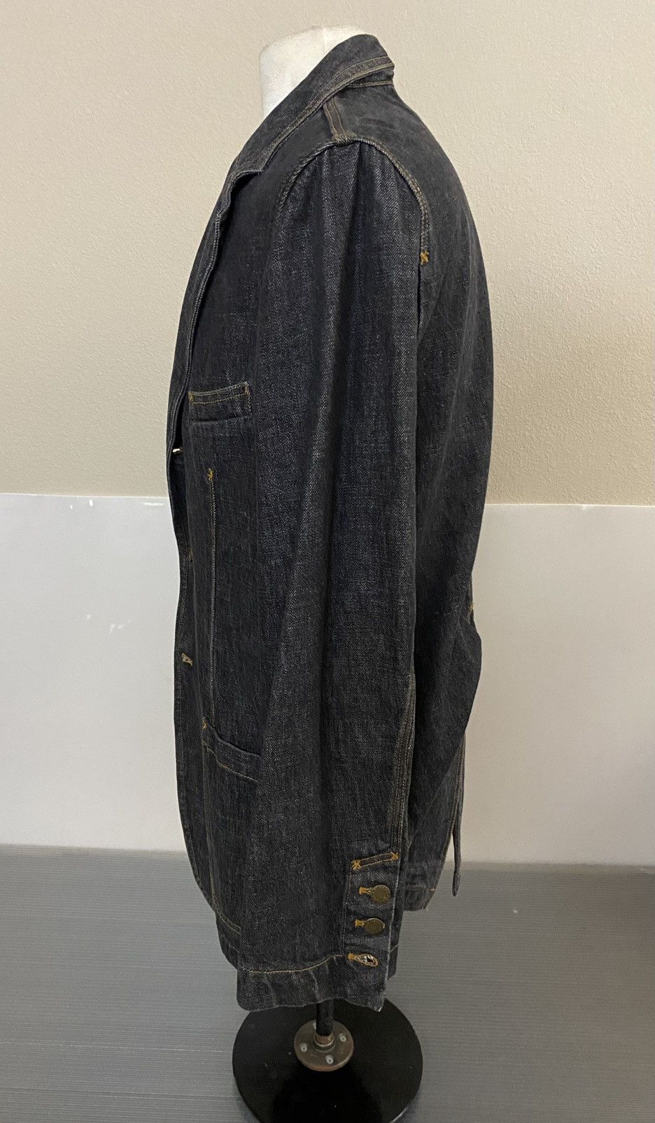 Dolce & Gabbana Dolce and Gabbana 🇮🇹 blue indigo denim D6AK jacket 54 VGC Size 44R - 7 Thumbnail