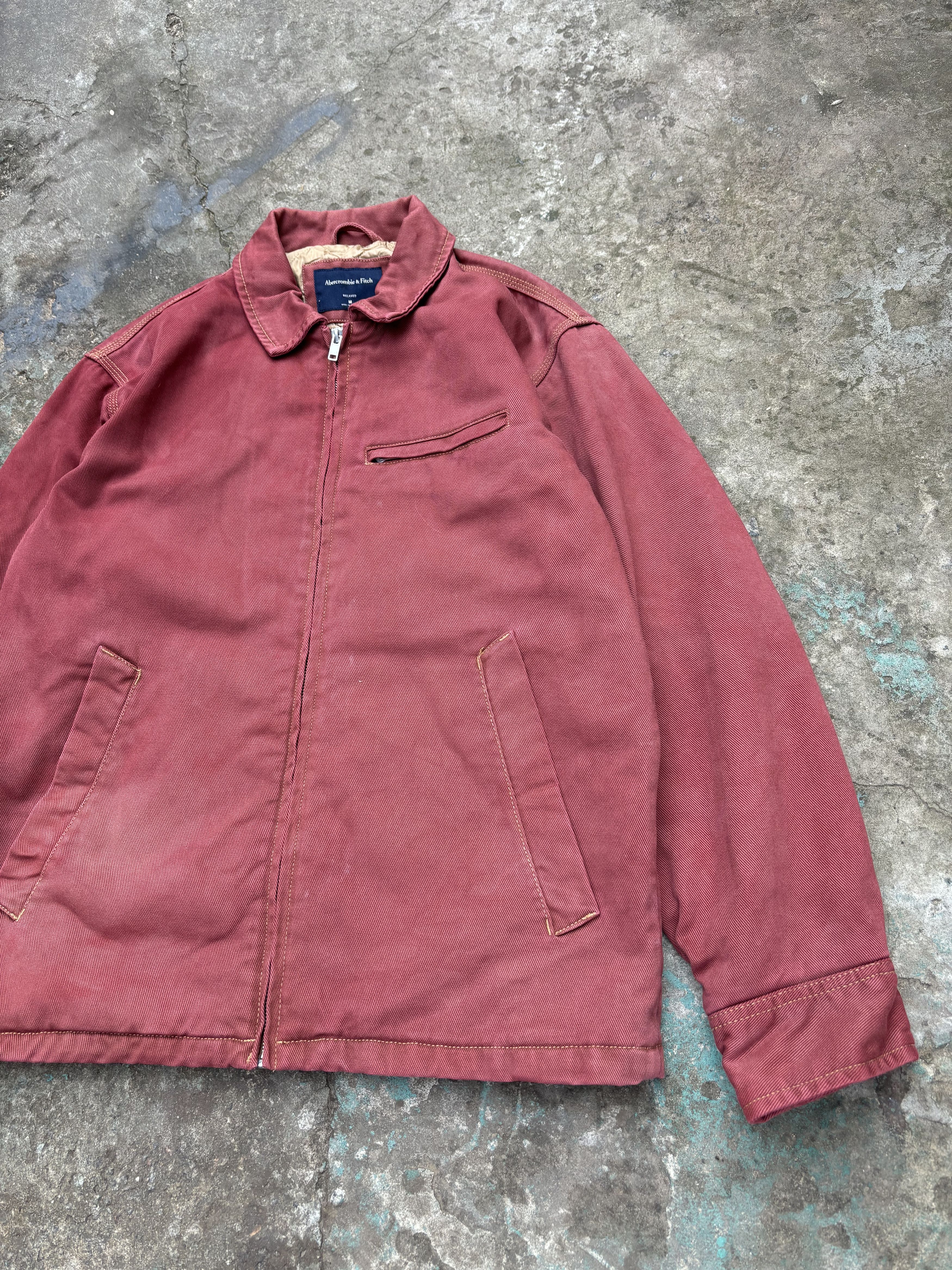 Abercrombie & Fitch Abercrombie Fitch Garment Dyed Canvas Work Insulated Jacket Size US M / EU 48-50 / 2 - 6 Thumbnail