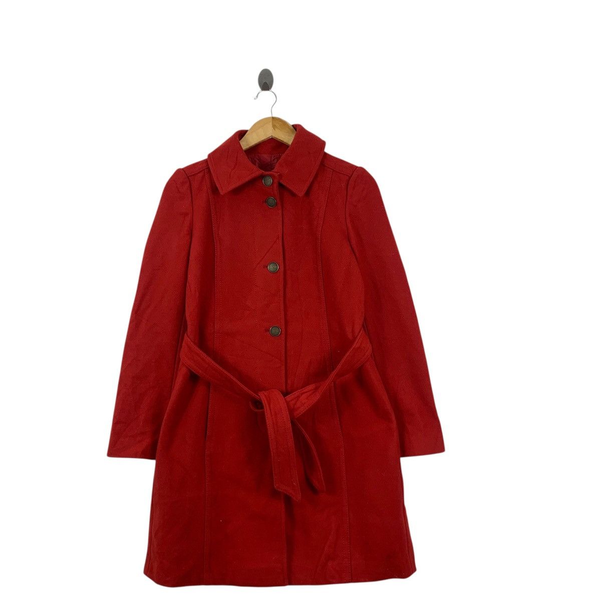 Max Mara MAX MARA Max & Co Collection Made In Romania Red Trench Coat Size S / US 4 / IT 40 - 4 Thumbnail